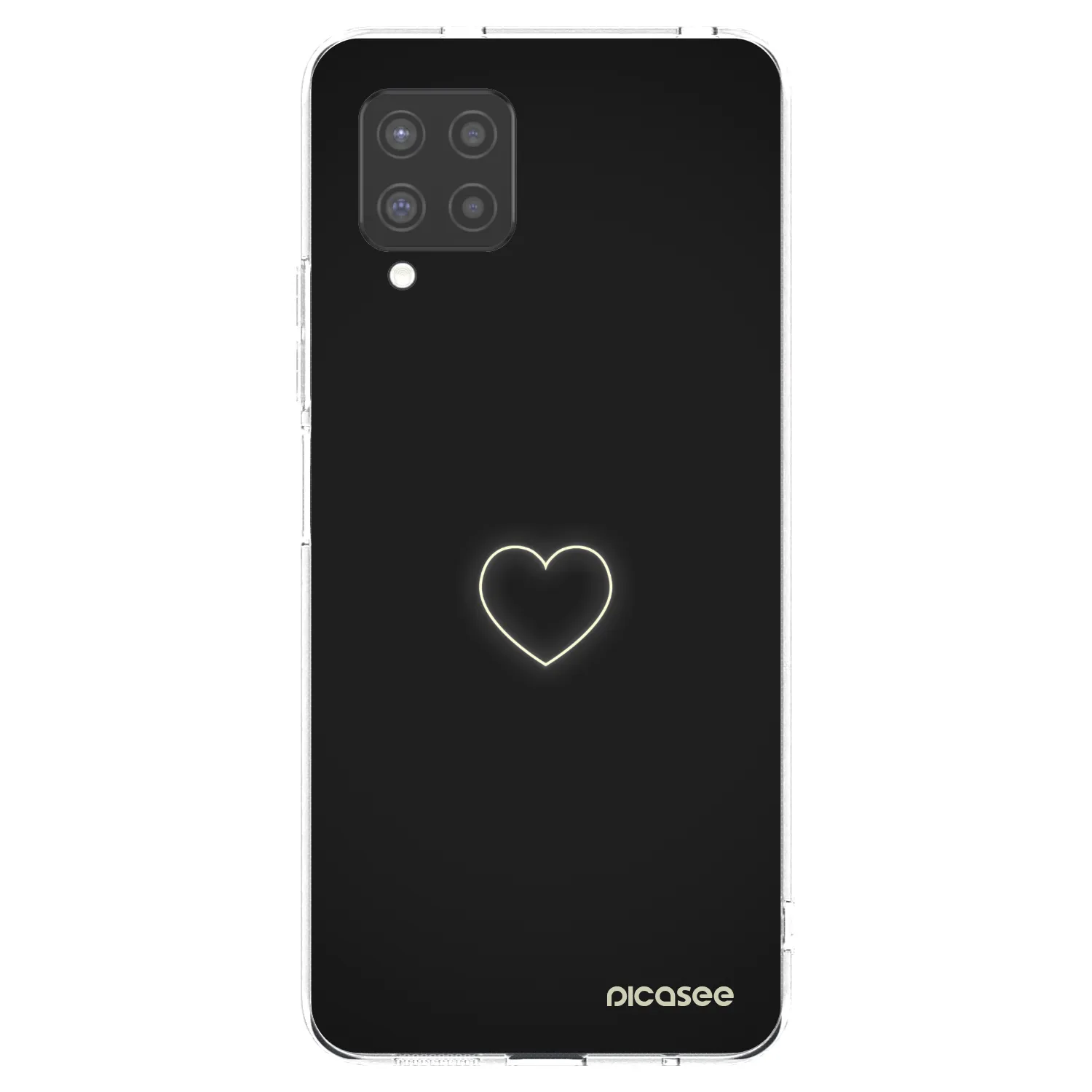 Picasee Samsung Galaxy A42 A426B Hülle - Transparentes Silikon - Heart