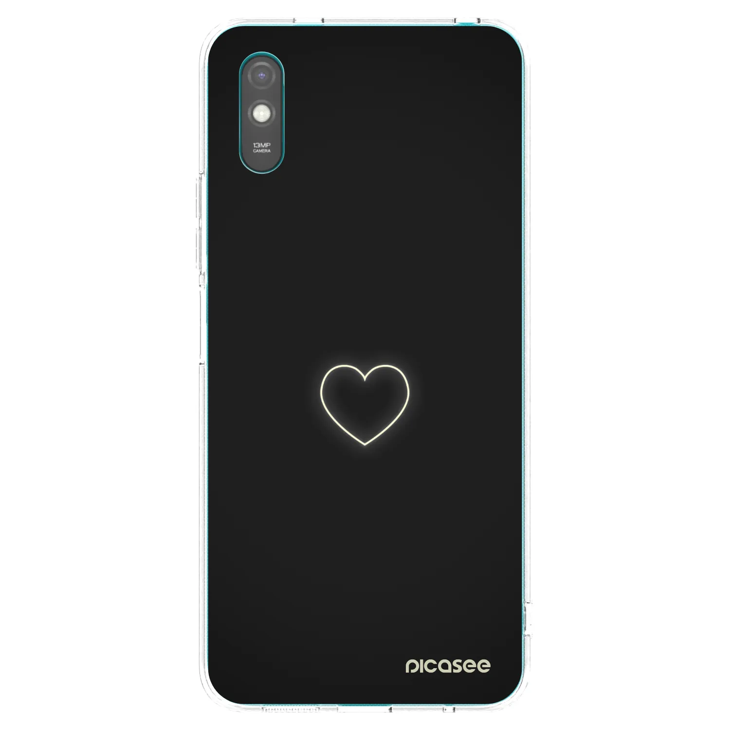 Picasee Xiaomi Redmi 9AT Hülle - Transparentes Silikon - Heart