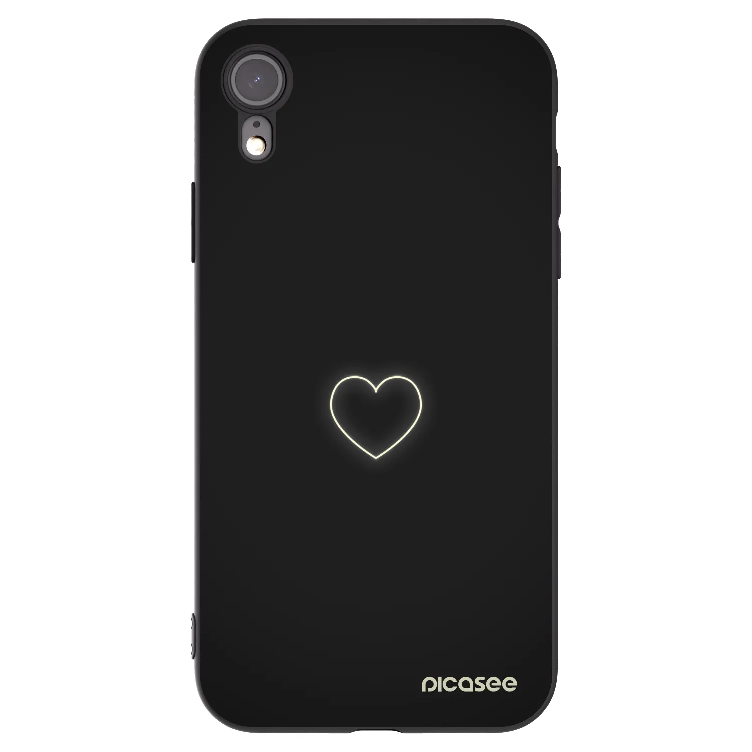Picasee Apple iPhone 6 Plus/6S Plus Hülle - Schwarzes Silikon - Heart
