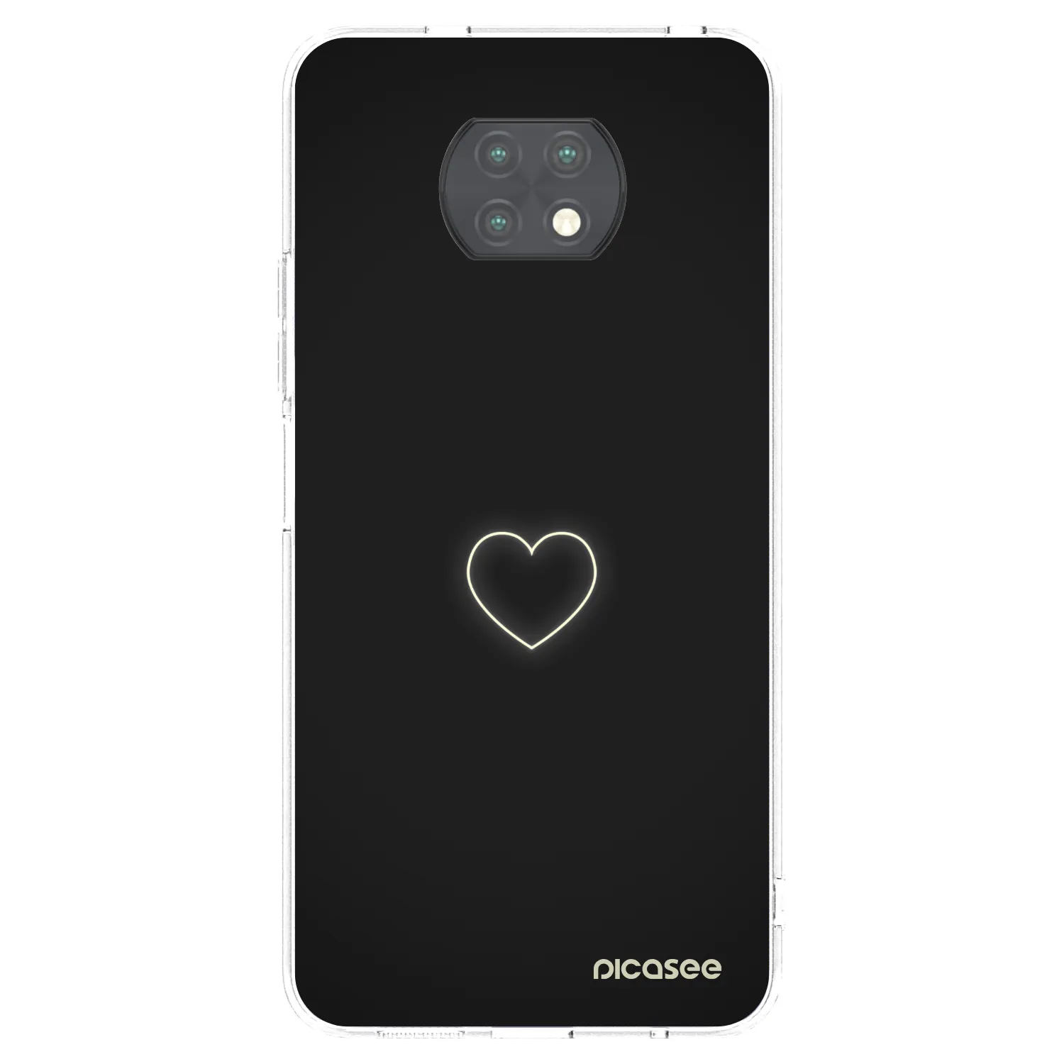 Picasee Xiaomi Redmi Note 9T Hülle - Transparentes Silikon - Heart