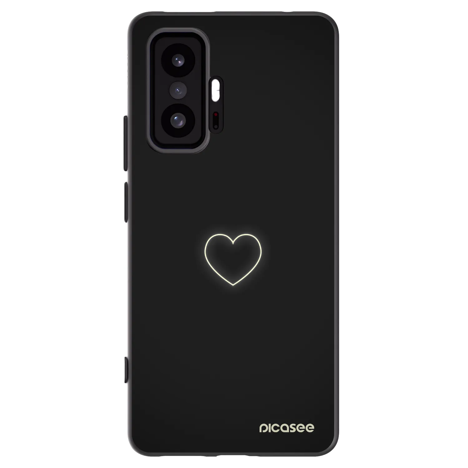 Picasee Xiaomi 11T Pro Hülle - Schwarzes Silikon - Heart
