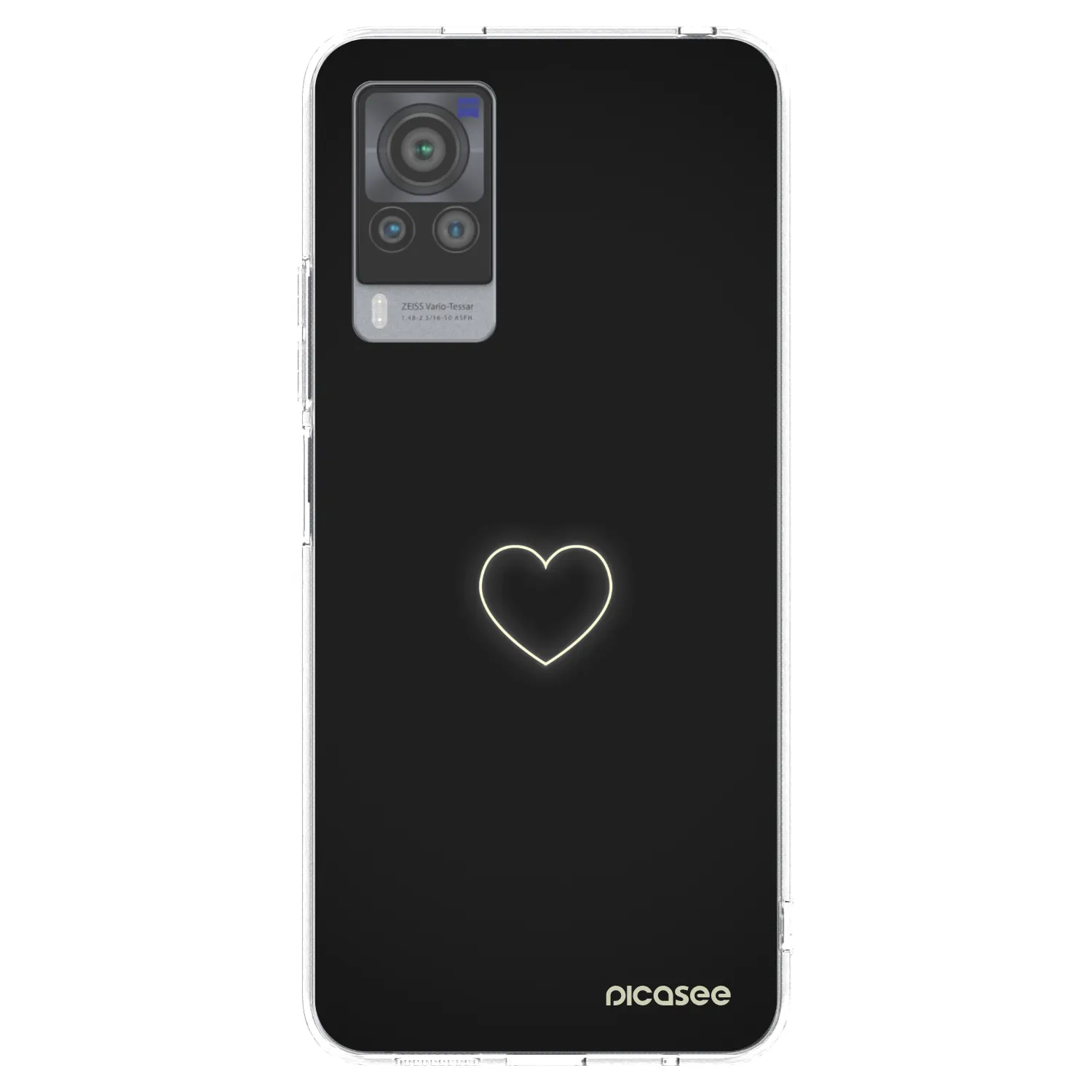 Picasee Vivo X60 Pro 5G Hülle - Transparentes Silikon - Heart