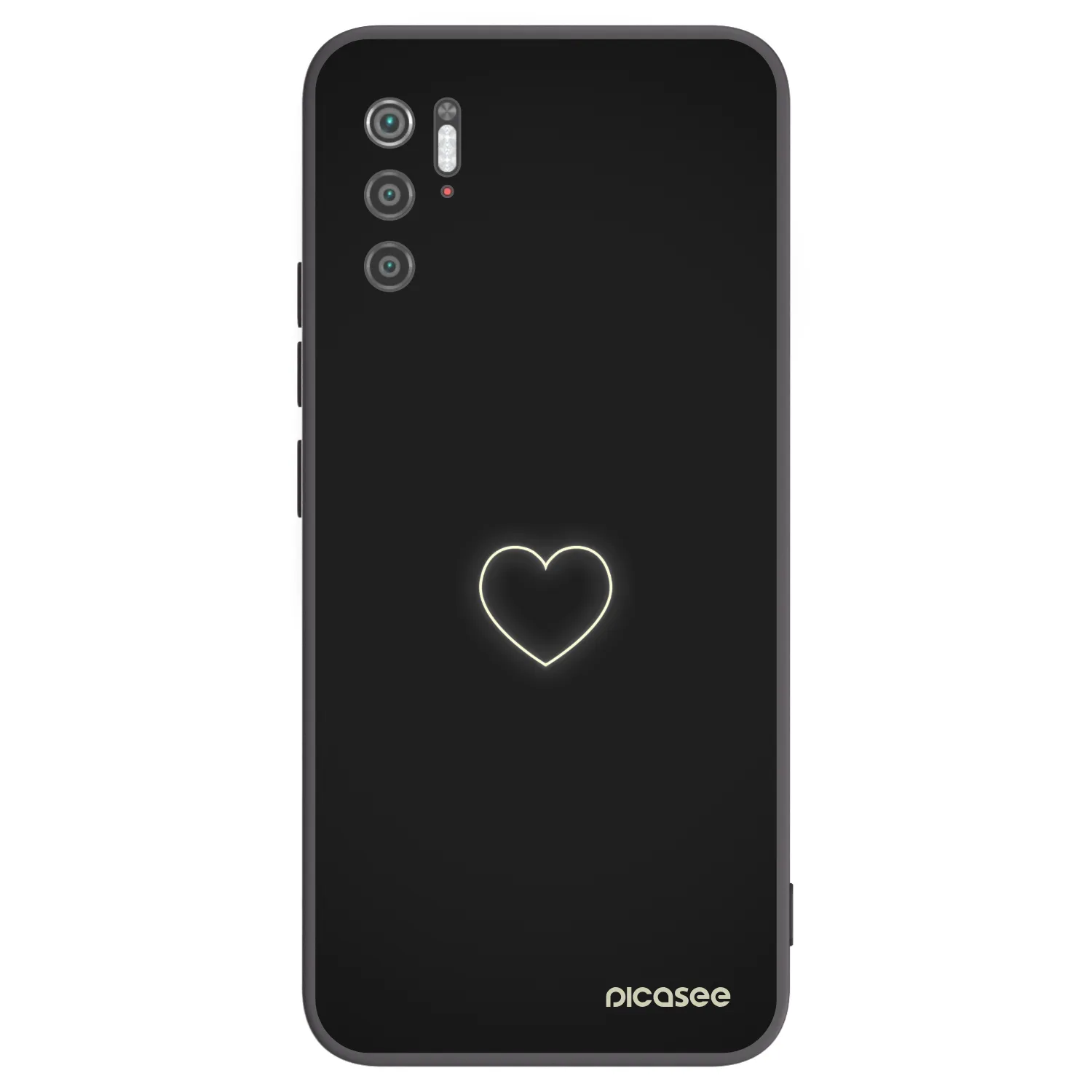 Picasee Xiaomi Poco M3 Pro 5G Hülle - Schwarzes Silikon - Heart