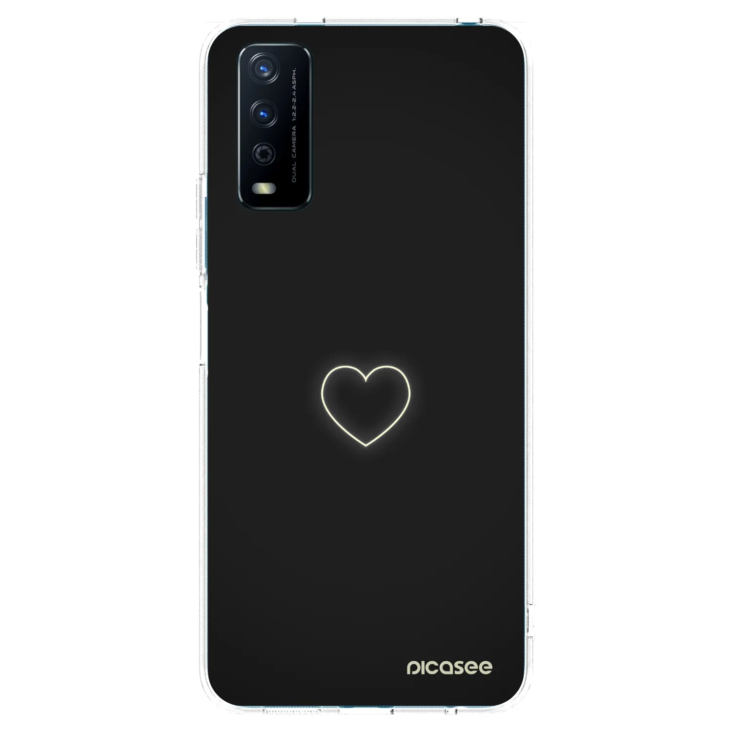Picasee Vivo Y11s Hülle - Transparentes Silikon - Heart