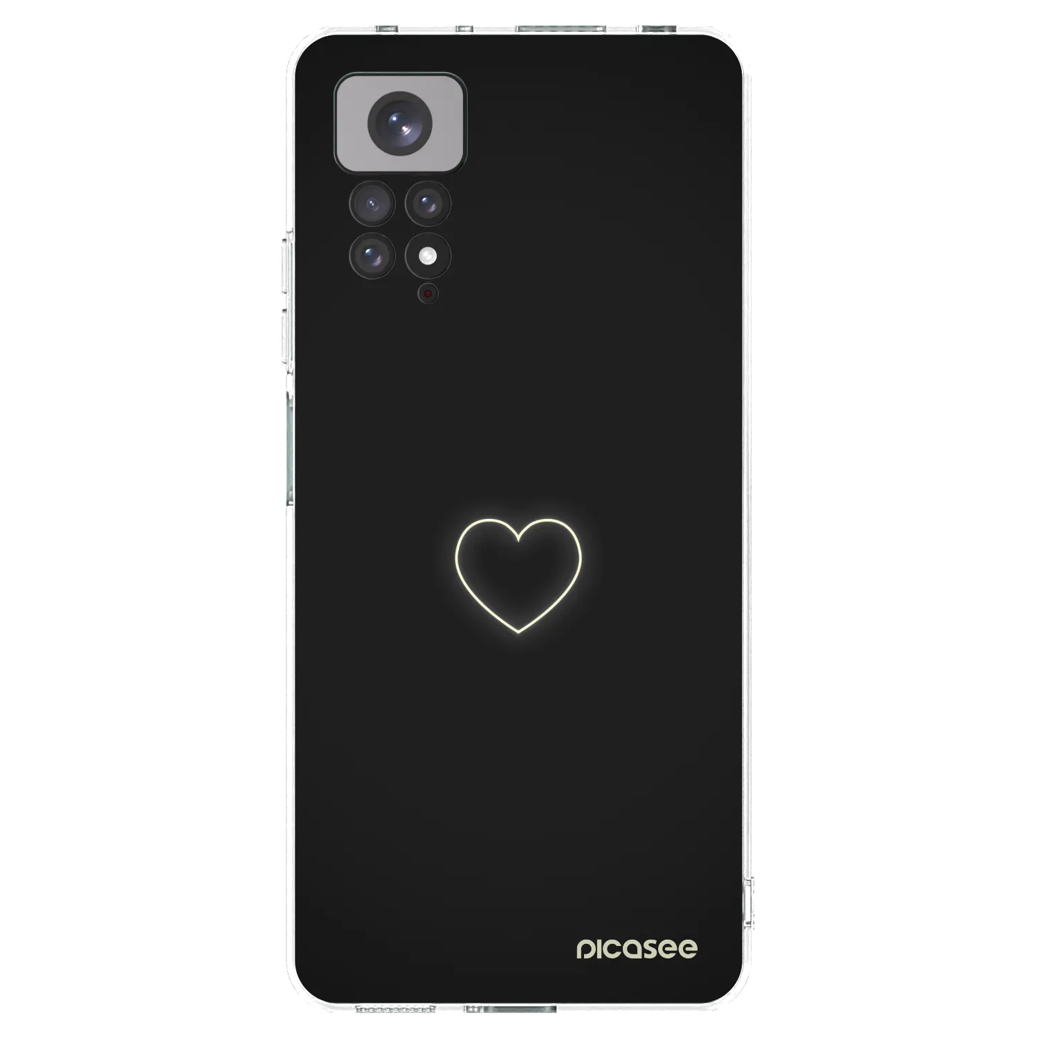 Picasee Xiaomi Redmi Note 11S 4G Hülle - Transparentes Silikon - Heart