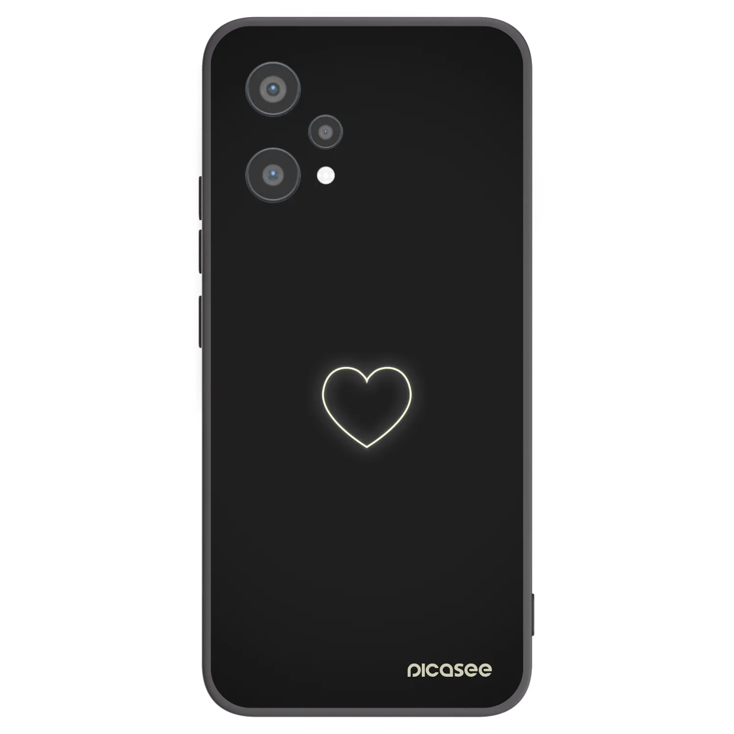 Picasee Realme 9 Pro 5G Hülle - Schwarzes Silikon - Heart
