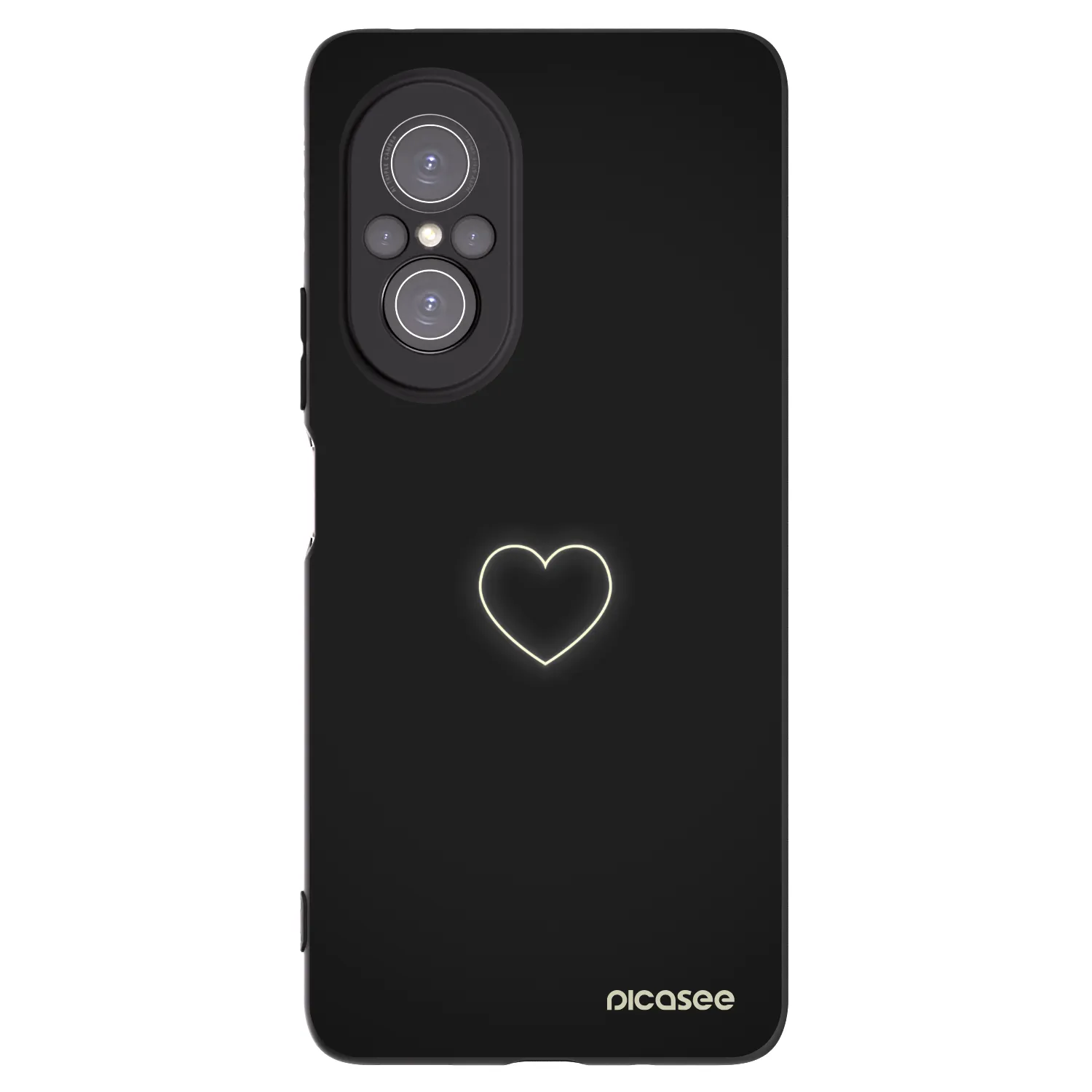Picasee Huawei Nova 9 SE Hülle - Schwarzes Silikon - Heart