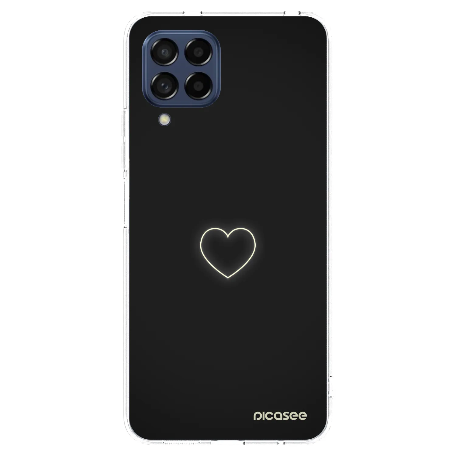 Picasee Samsung Galaxy M53 5G Hülle - Transparentes Silikon - Heart