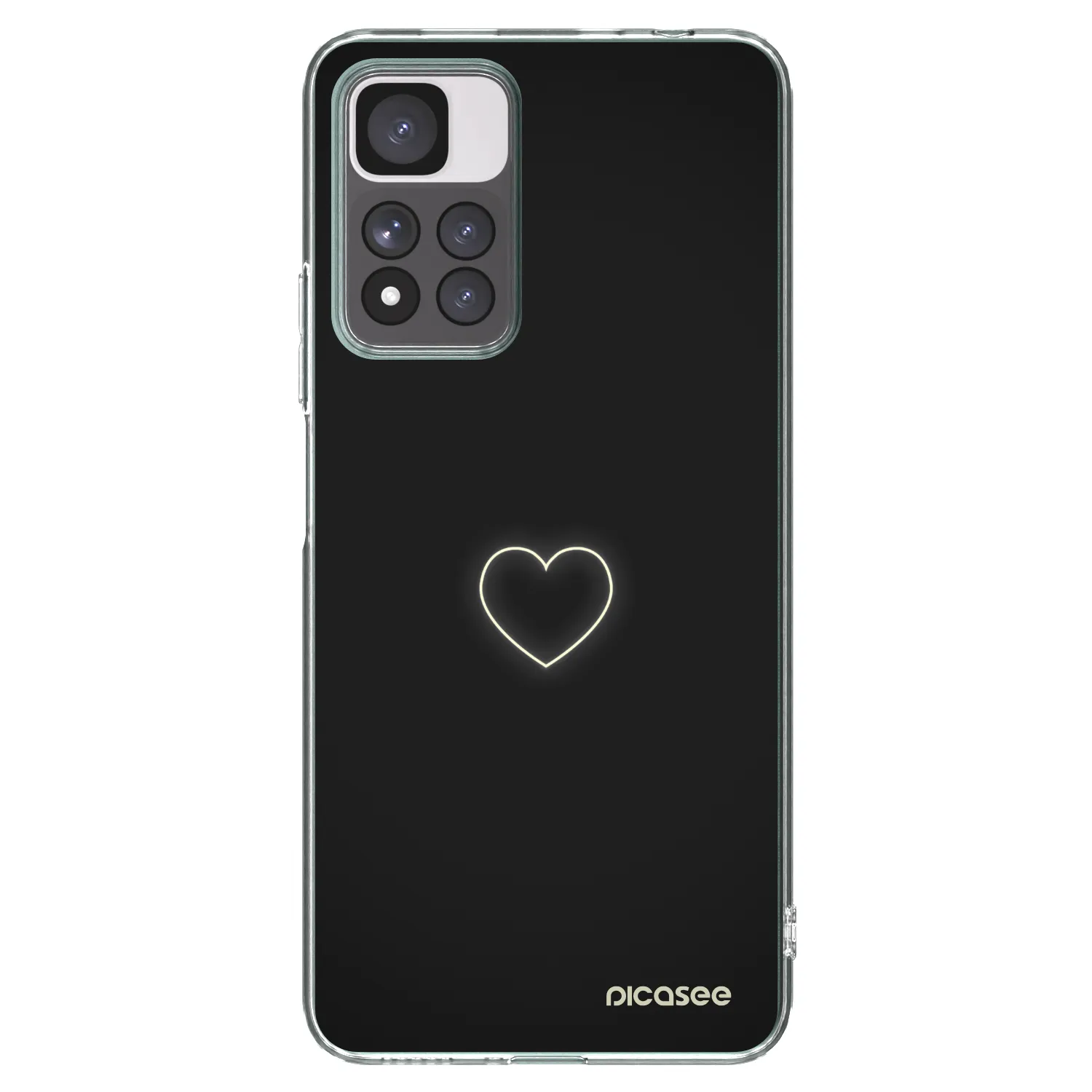 Picasee Xiaomi Redmi Note 11 Pro+ 5G Hülle - Transparentes Silikon - Heart