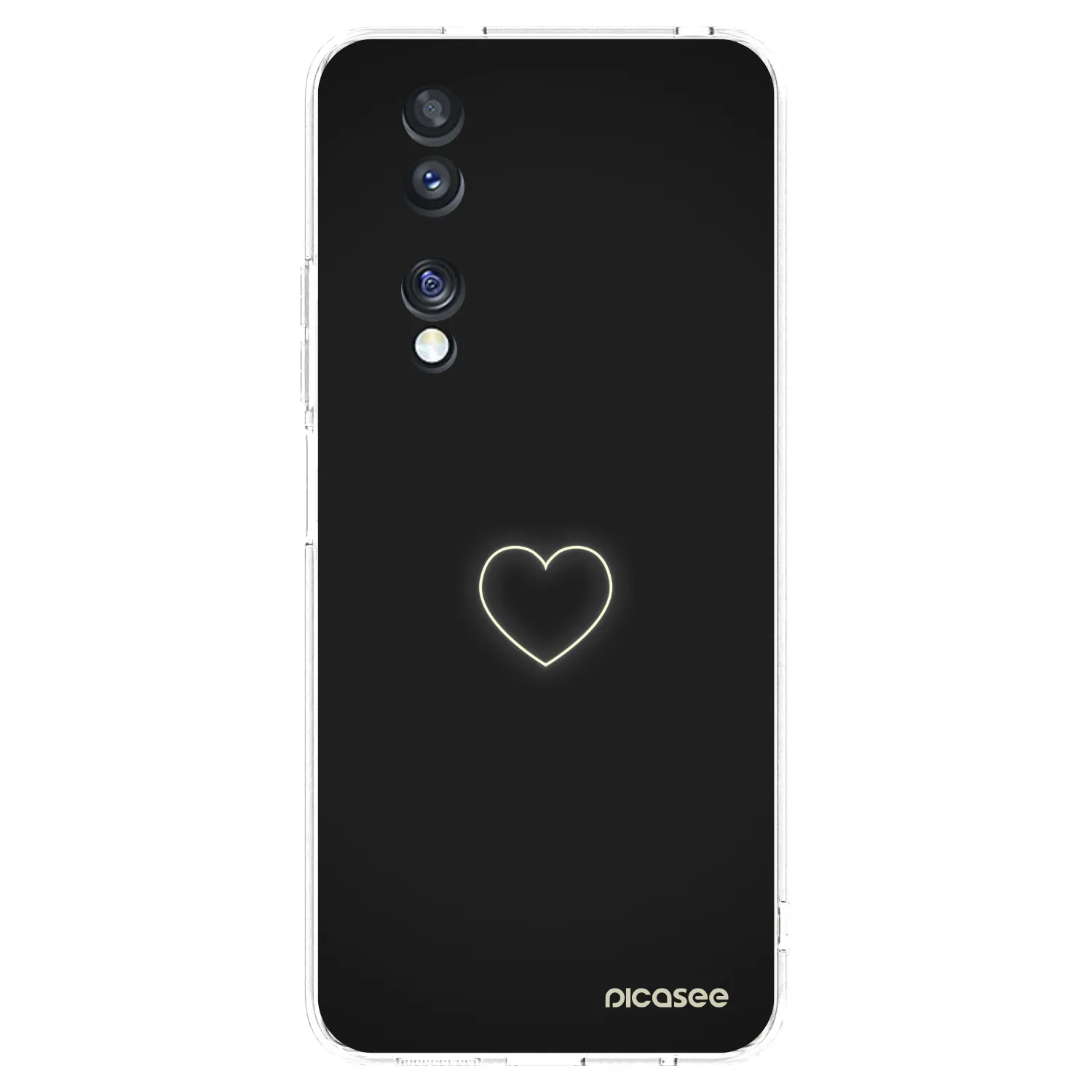Picasee Honor 70 Hülle - Transparentes Silikon - Heart
