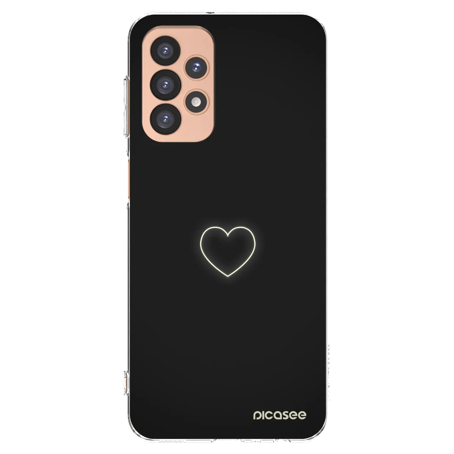 Picasee Samsung Galaxy A23 A236B 5G Hülle - Transparentes Silikon - Heart