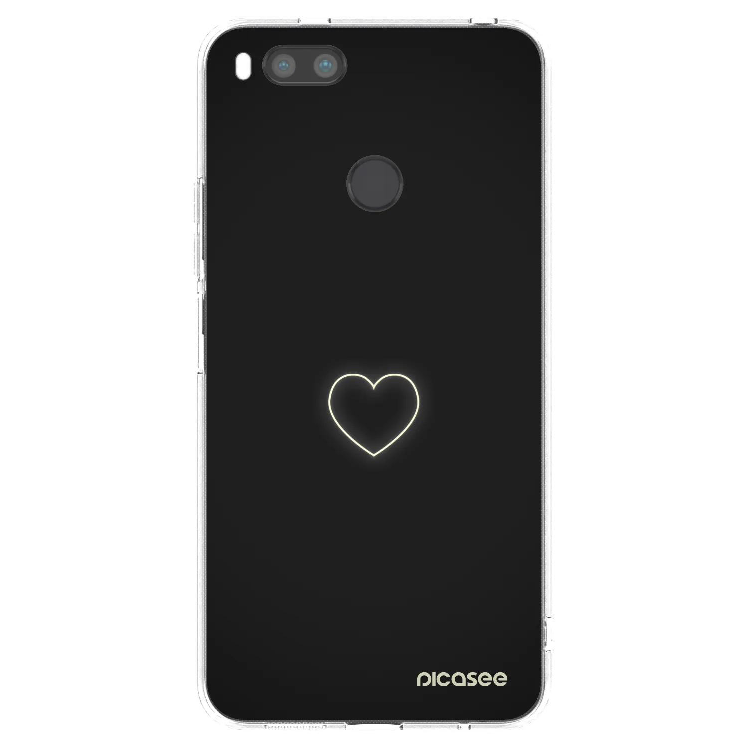 Picasee Xiaomi Redmi A1 Hülle - Transparentes Silikon - Heart