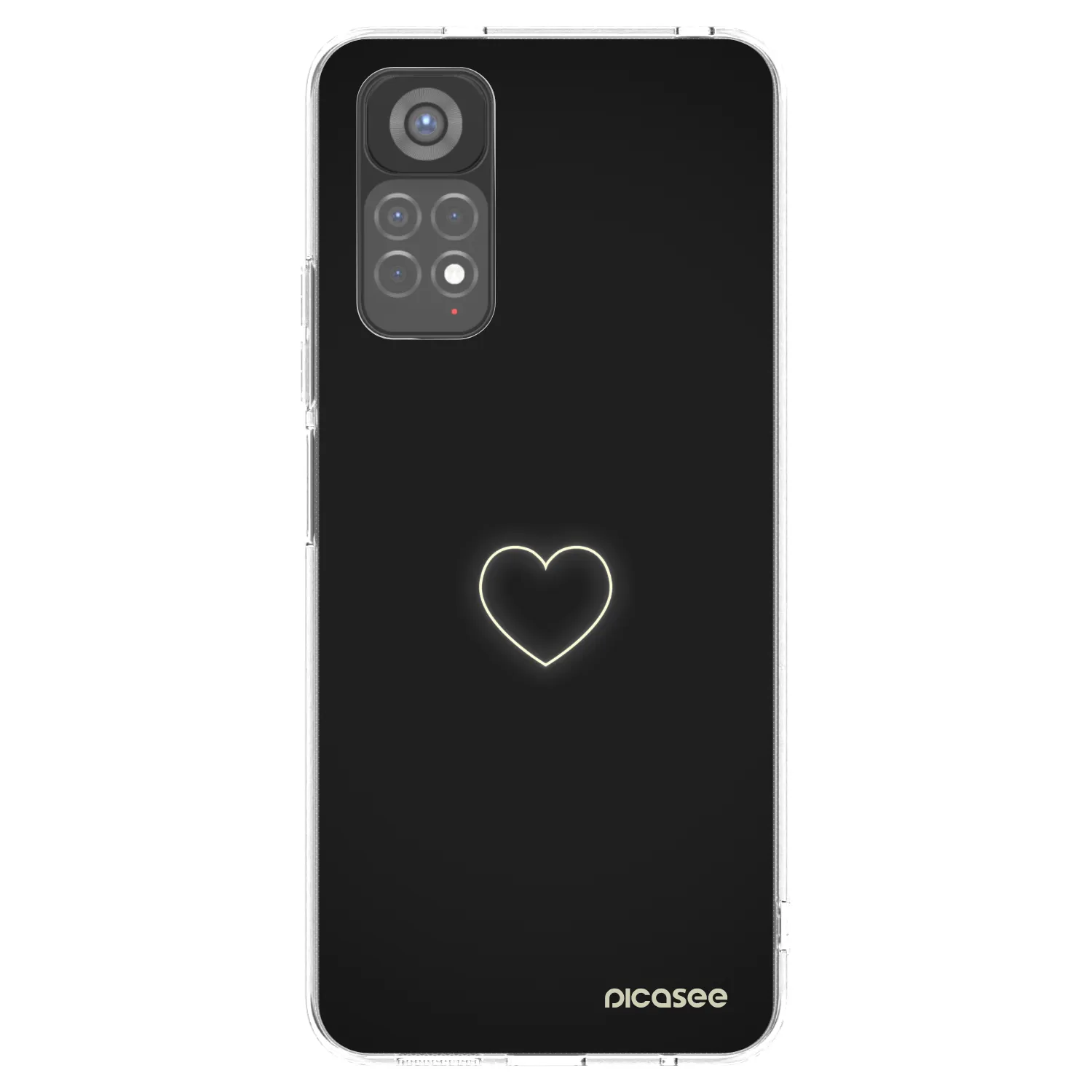 Picasee Xiaomi Redmi Note 11S 5G Hülle - Transparentes Silikon - Heart