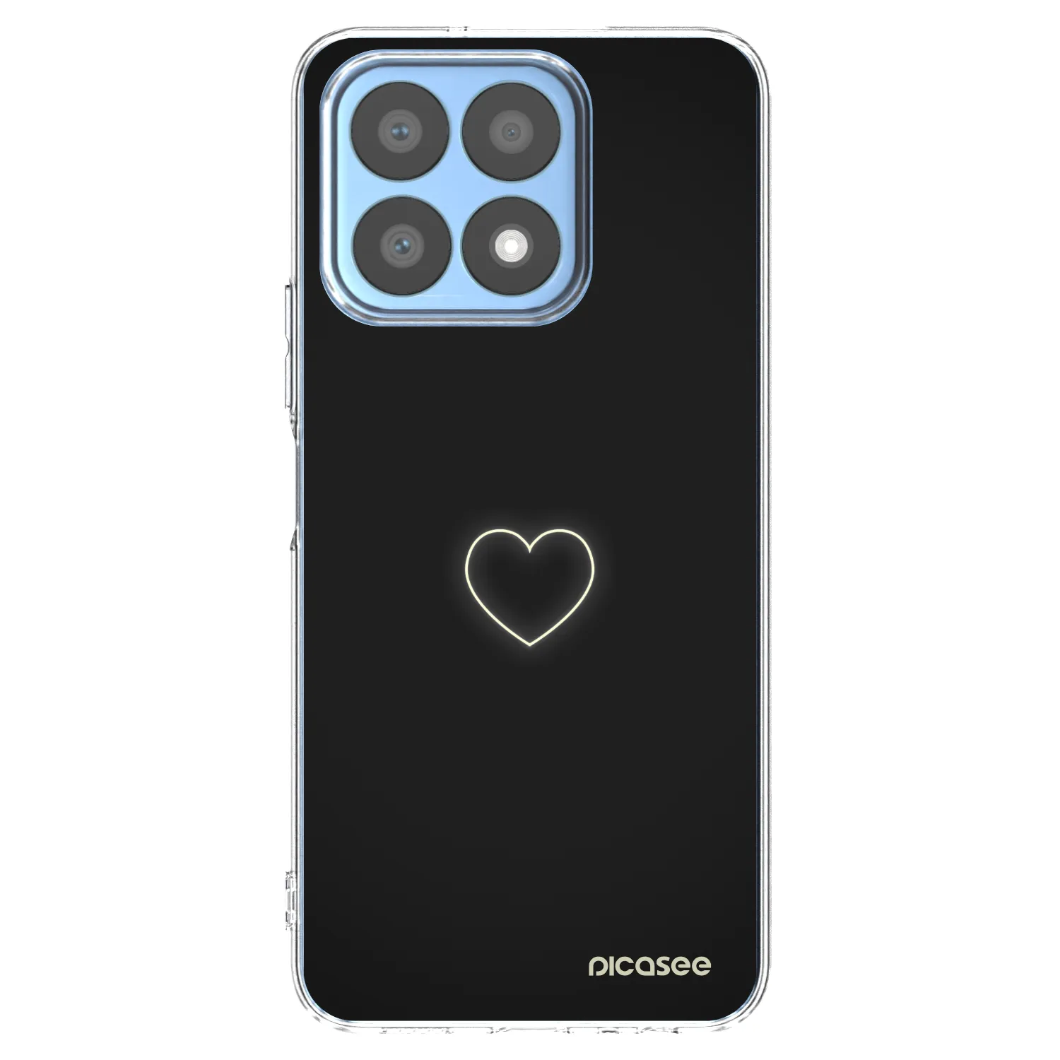 Picasee Honor X8a Hülle - Transparentes Silikon - Heart