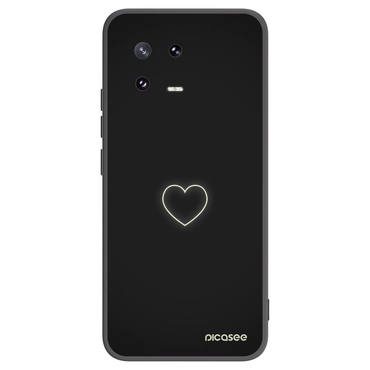 Picasee Xiaomi 13 Pro Hülle - Schwarzes Silikon - Heart