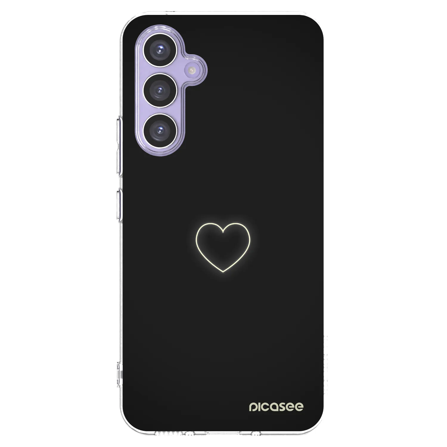 Picasee Samsung Galaxy A54 5G A546B Hülle - Transparentes Silikon - Heart