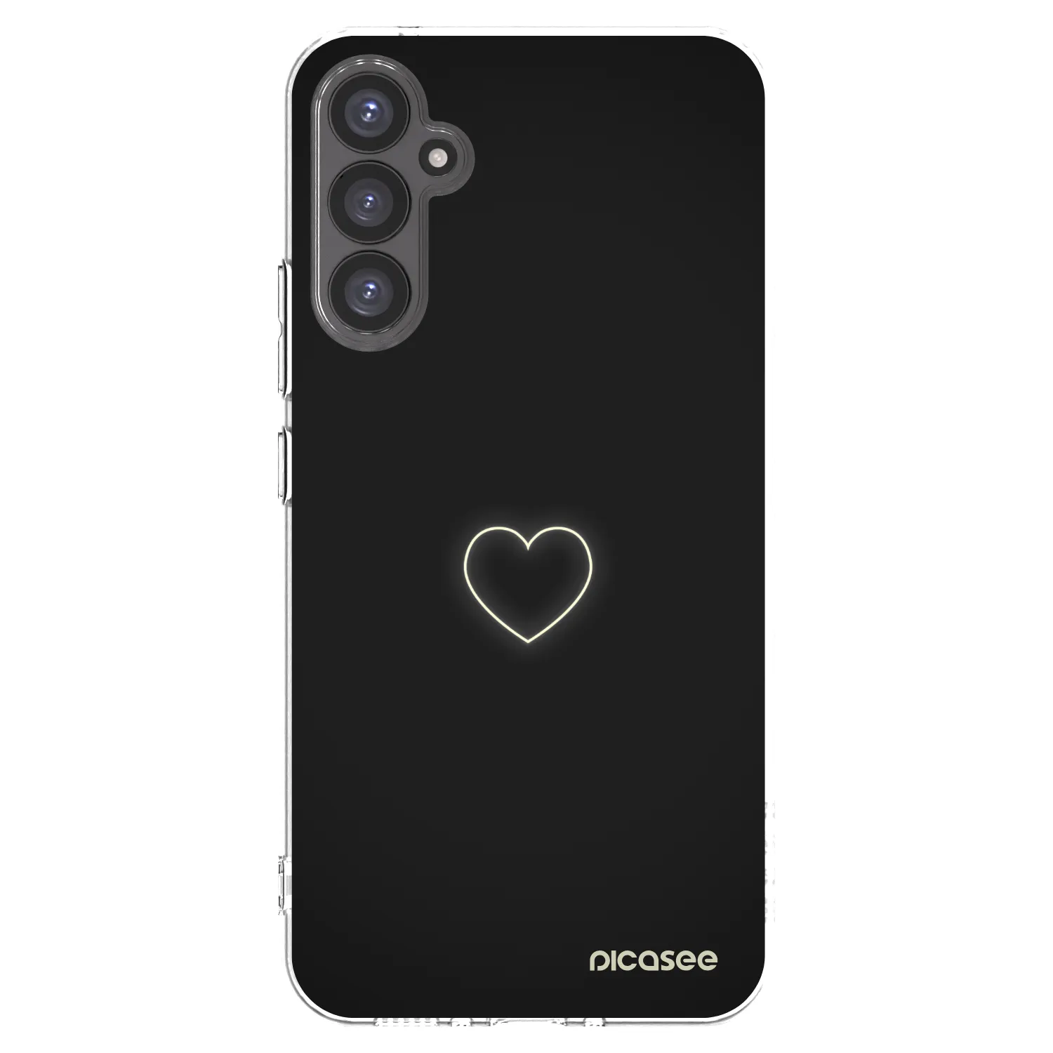 Picasee Samsung Galaxy A34 5G A346B Hülle - Transparentes Silikon - Heart