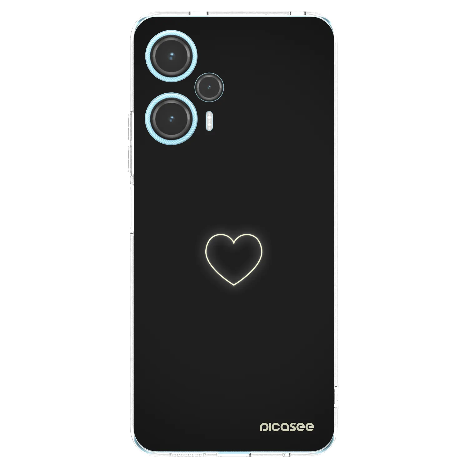 Picasee Xiaomi Poco F5 Hülle - Transparentes Silikon - Heart