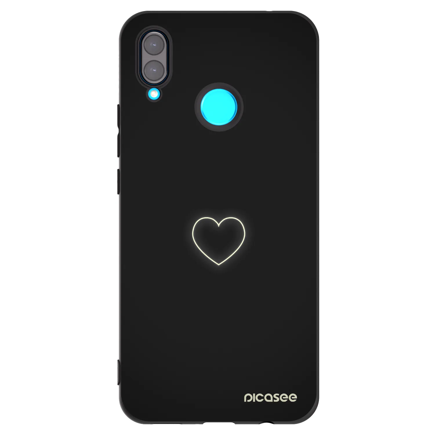 Picasee Huawei Nova 3i Hülle - Schwarzes Silikon - Heart