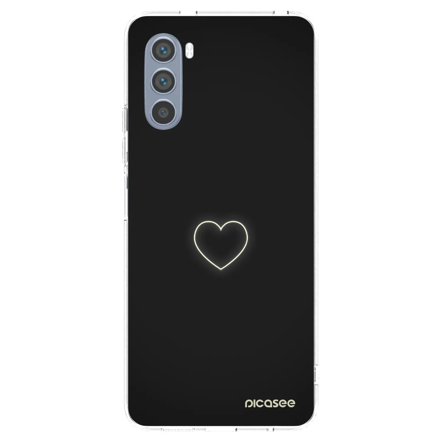 Picasee Motorola Moto G62 Hülle - Transparentes Silikon - Heart