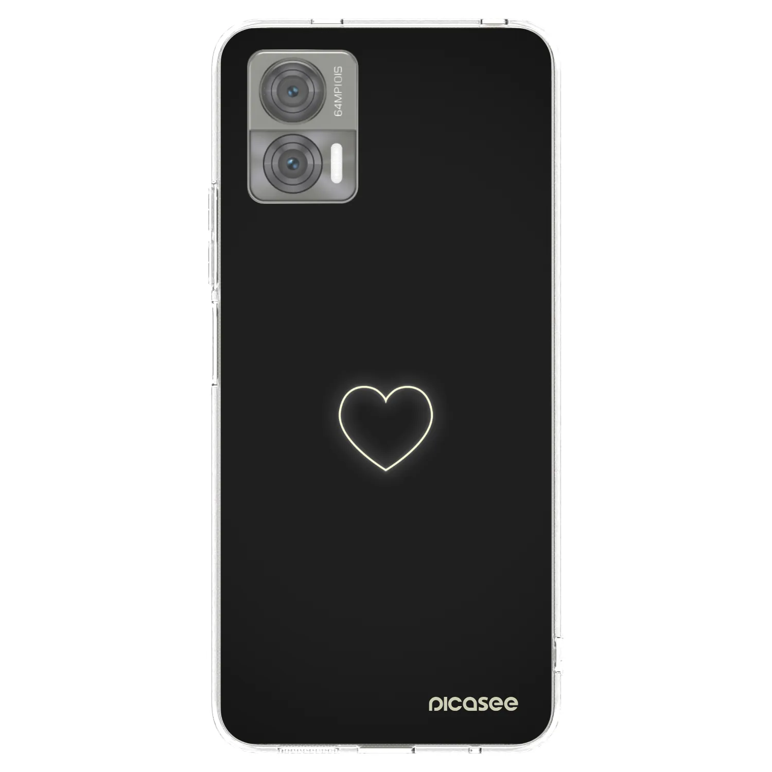 Picasee Motorola Edge 30 Neo Hülle - Transparentes Silikon - Heart