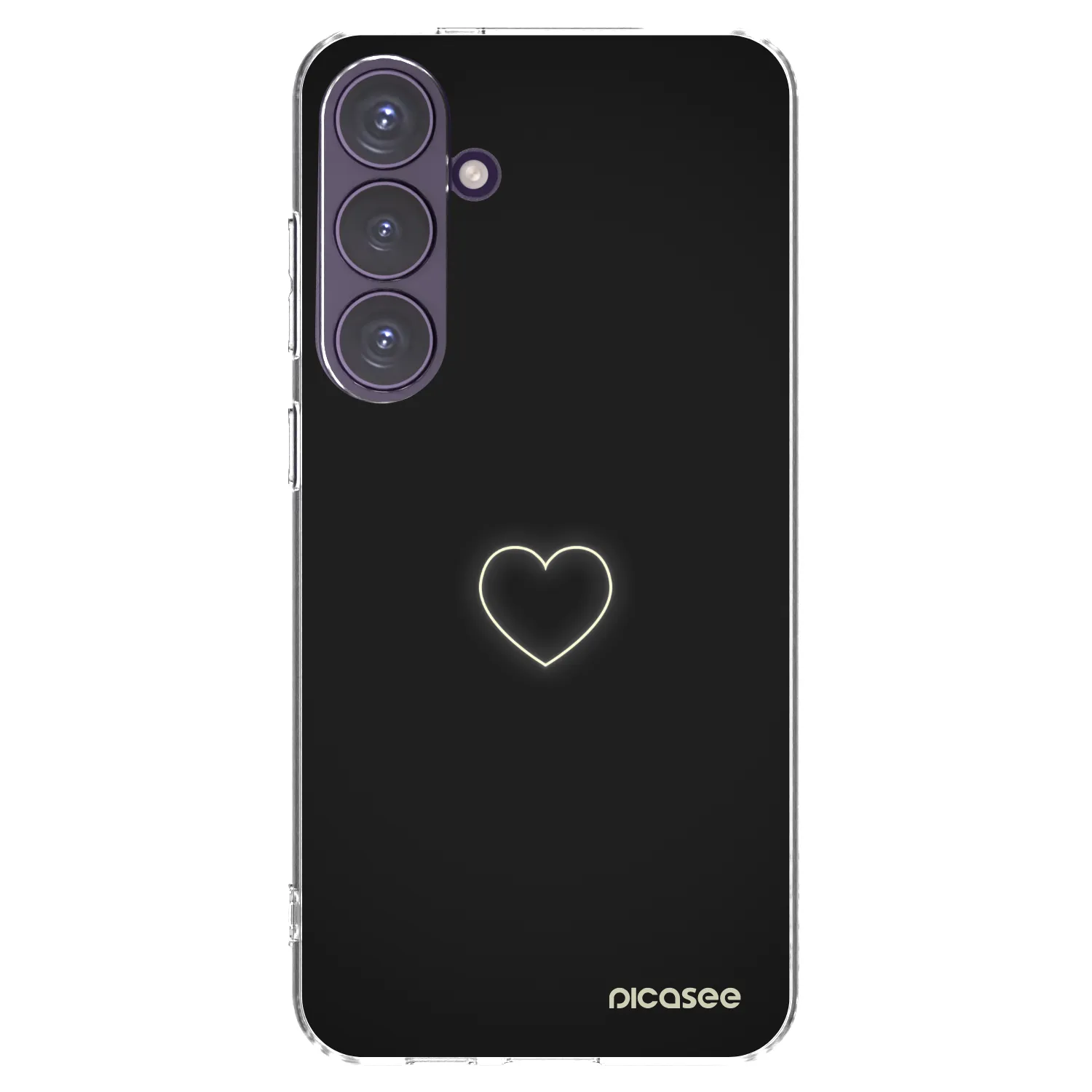 Picasee Samsung Galaxy S24+ S926B 5G Hülle - Transparentes Silikon - Heart