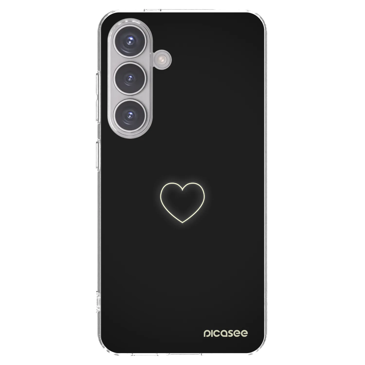 Picasee Samsung Galaxy S24 S921B 5G Hülle - Transparentes Silikon - Heart