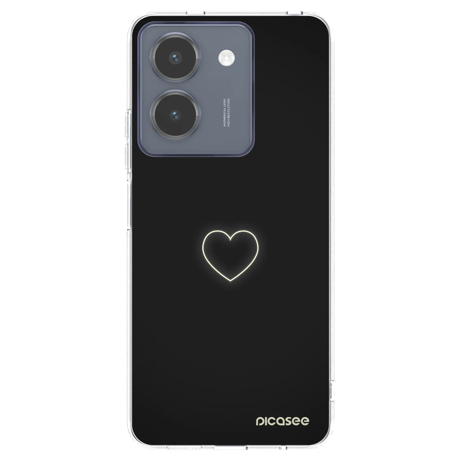 Picasee Vivo Y36 4G Hülle - Transparentes Silikon - Heart