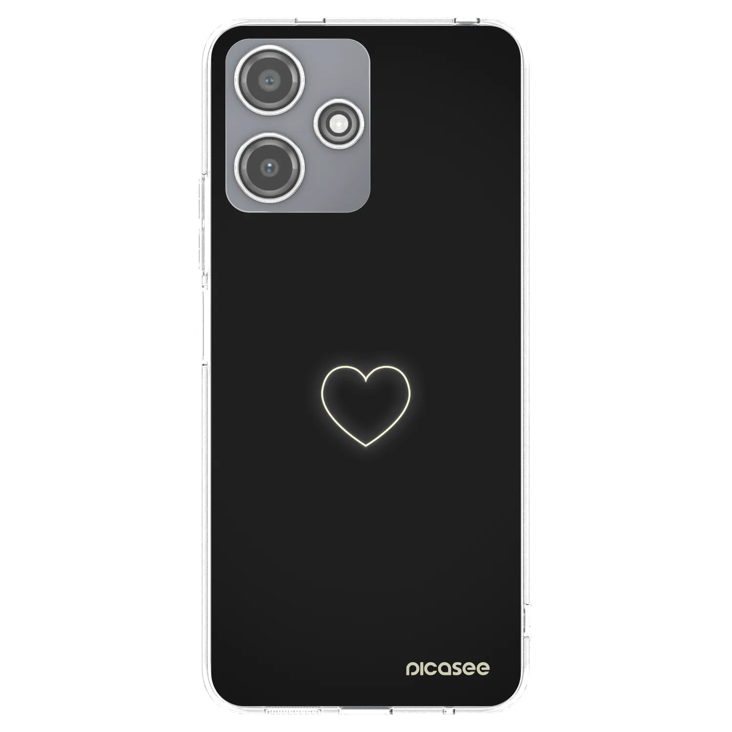 Picasee Xiaomi Redmi 12 5G Hülle - Transparentes Silikon - Heart