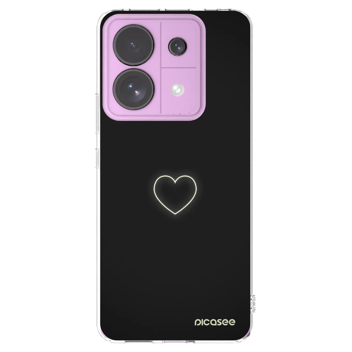 Picasee Xiaomi Redmi Note 13 Pro 5G Hülle - Transparentes Silikon - Heart