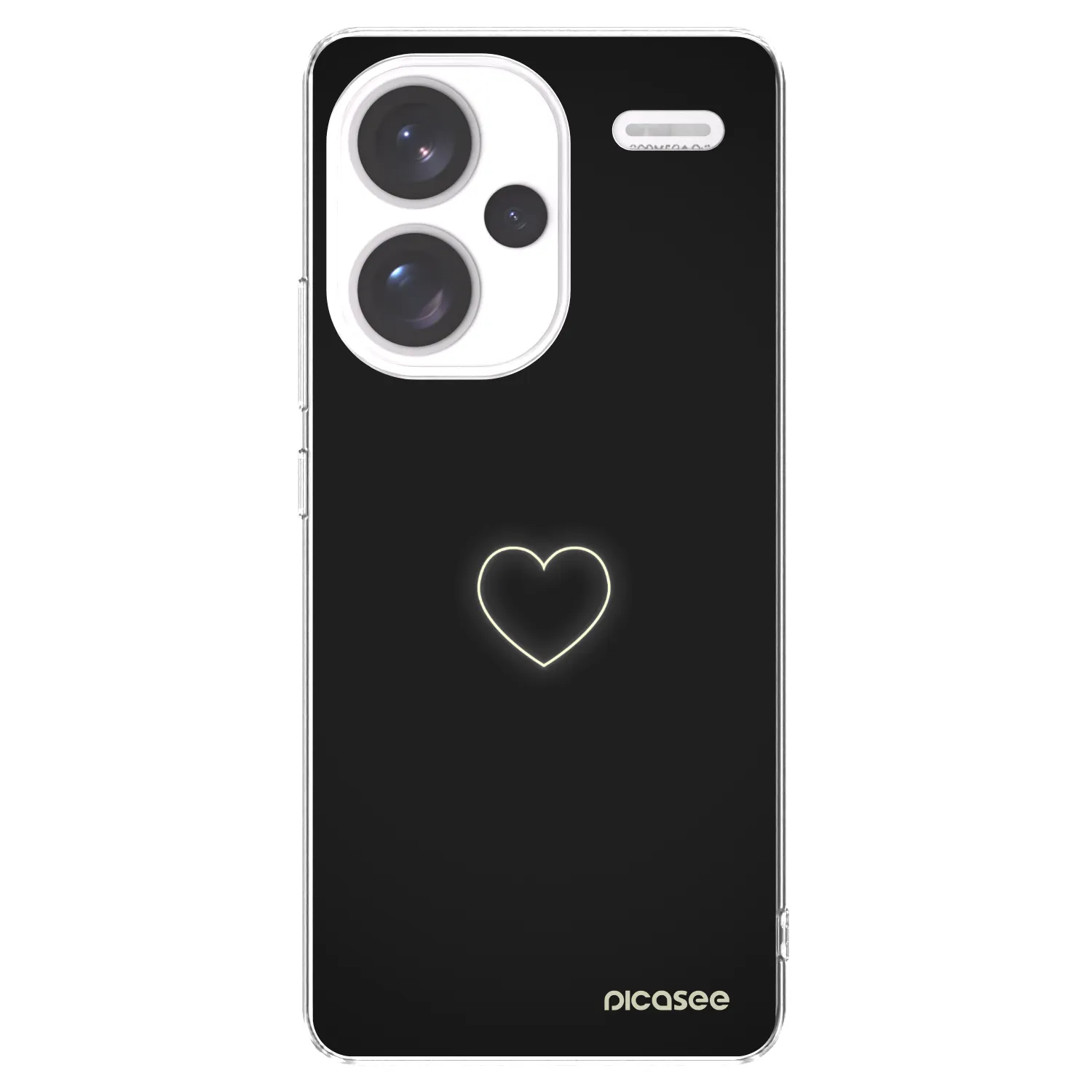 Picasee Xiaomi Redmi Note 13 Pro+ 5G Hülle - Transparentes Silikon - Heart