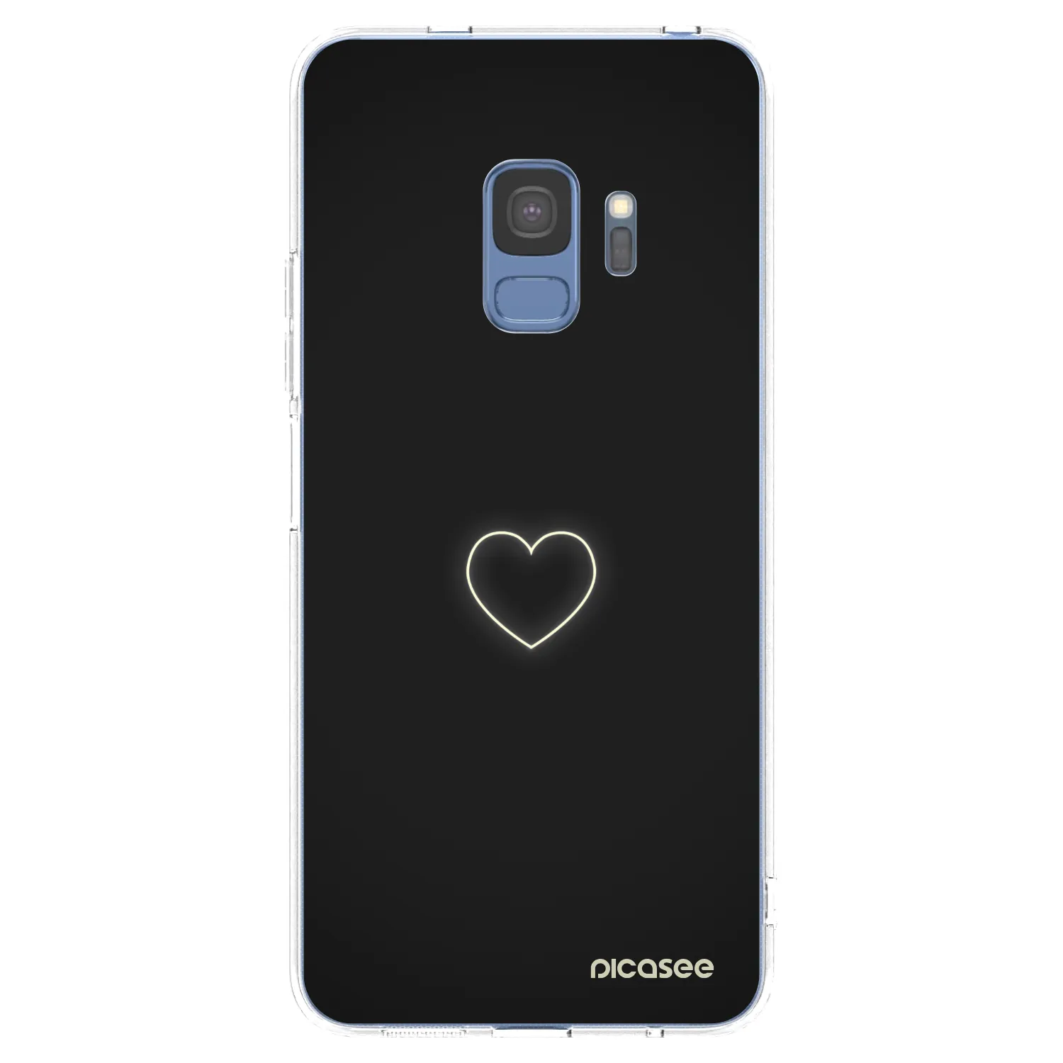 Picasee Samsung Galaxy S9 G960F Hülle - Transparentes Silikon - Heart