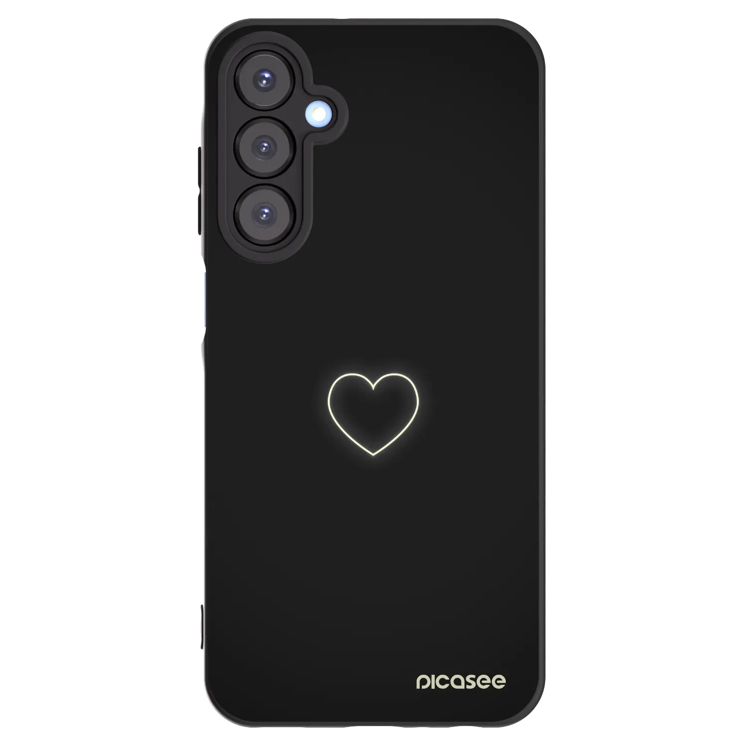 Picasee Samsung Galaxy A25 A256B 5G Hülle - Schwarzes Silikon - Heart