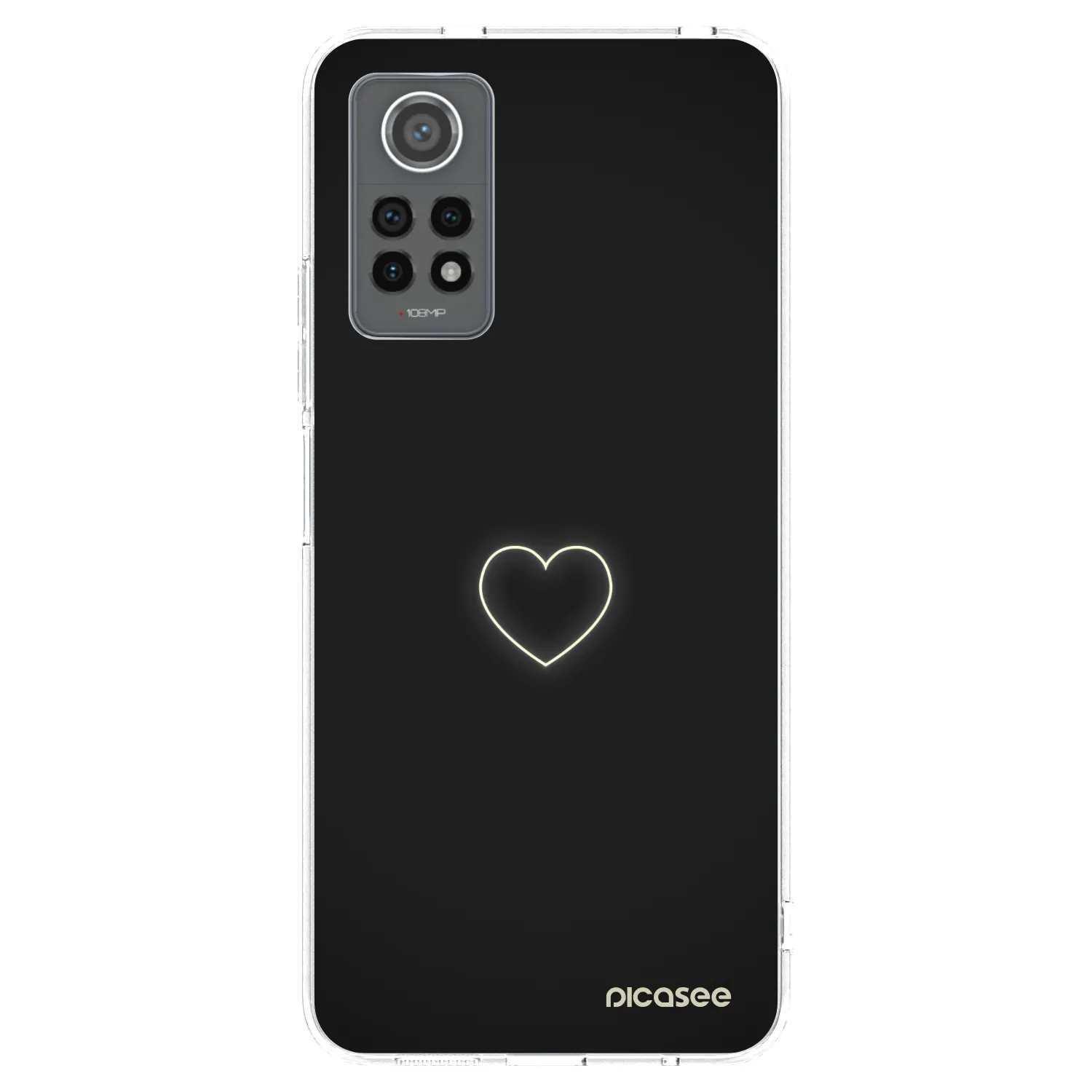 Picasee Xiaomi Redmi Note 12 Pro 4G Hülle - Transparentes Silikon - Heart