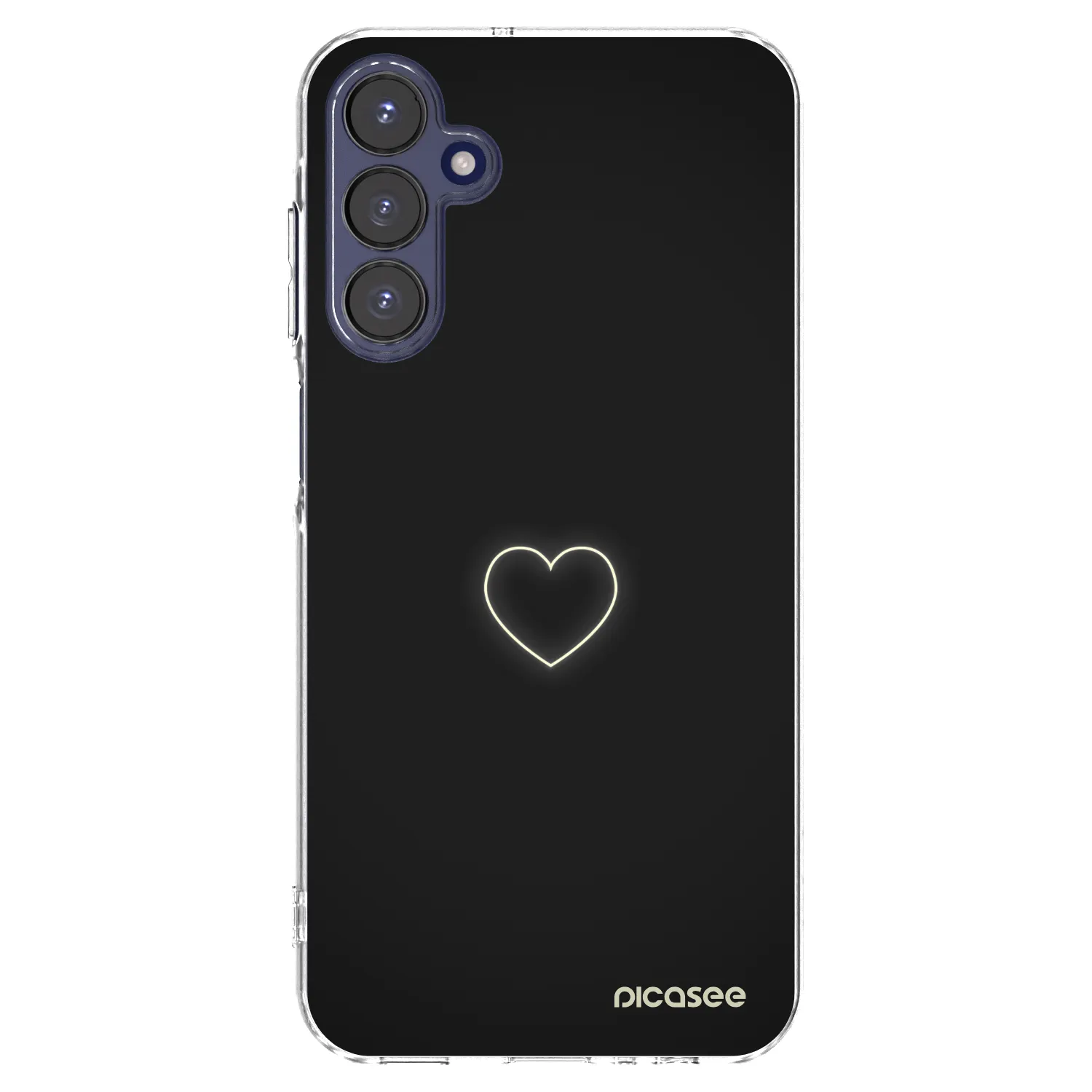 Picasee Samsung Galaxy A15 A155F 4G Hülle - Transparentes Silikon - Heart