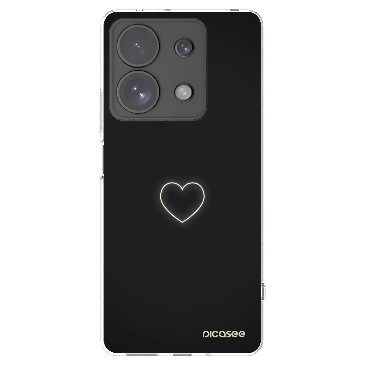 Picasee Xiaomi Redmi Note 13 Pro 4G Hülle - Transparentes Silikon - Heart