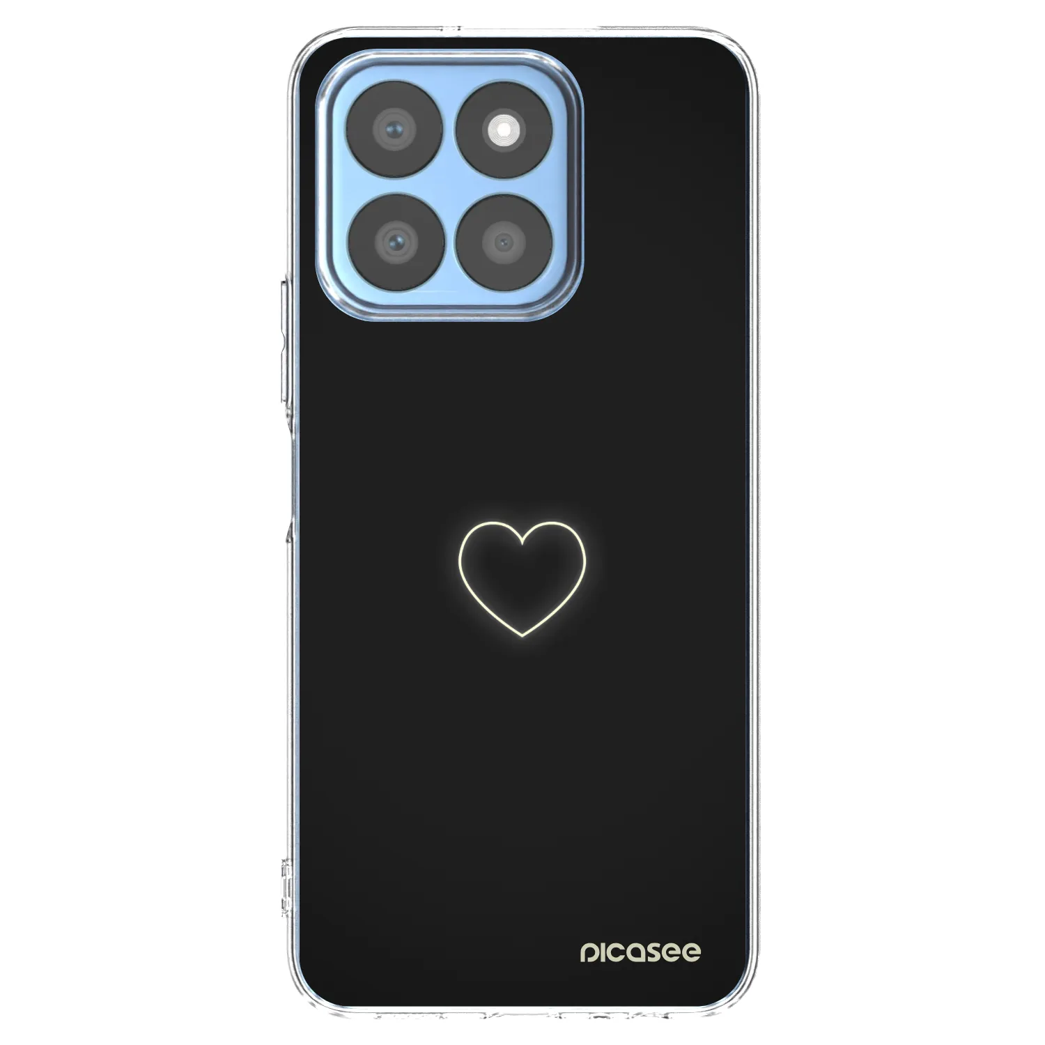Picasee Honor X8b Hülle - Transparentes Silikon - Heart