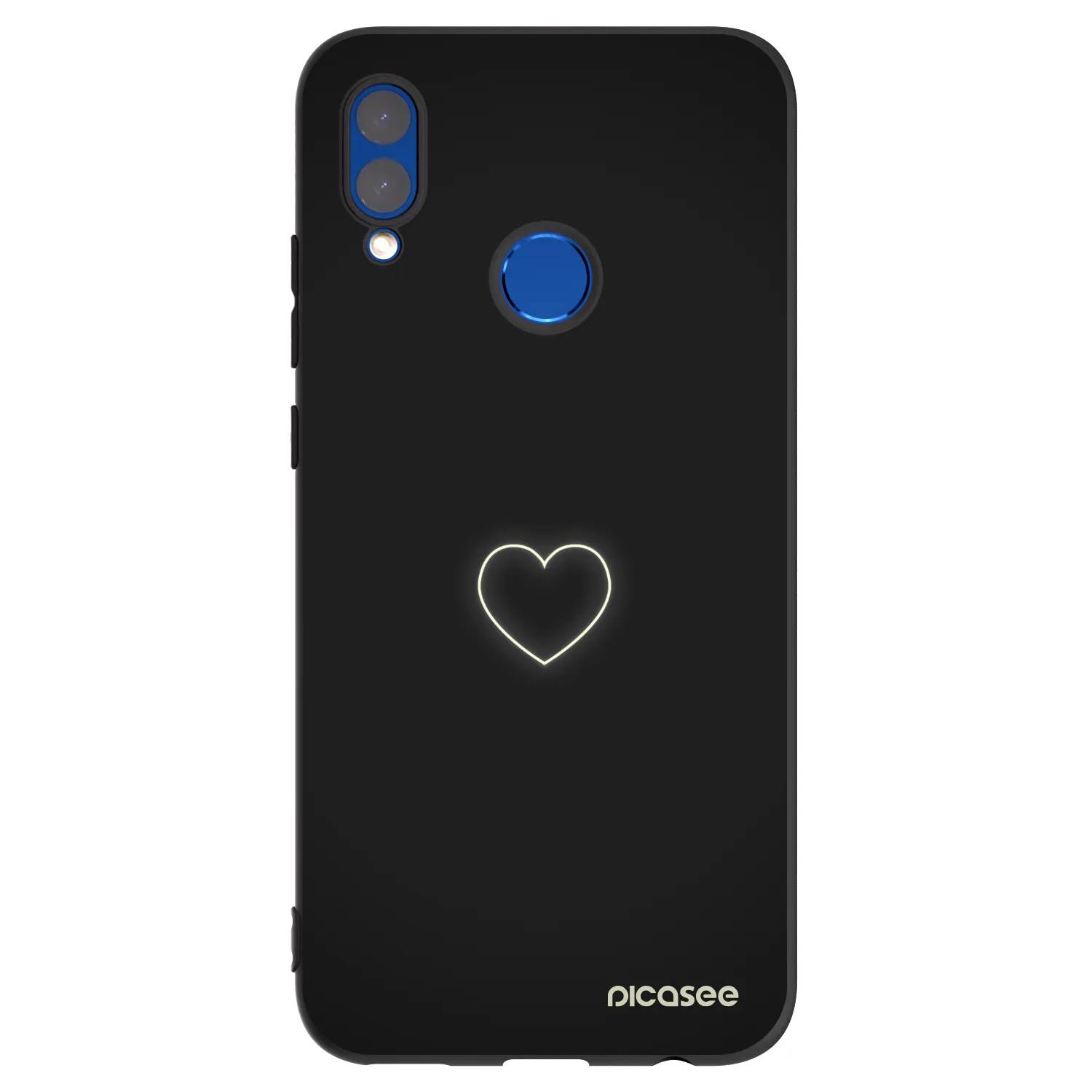 Picasee Honor 10 Lite Hülle - Schwarzes Silikon - Heart