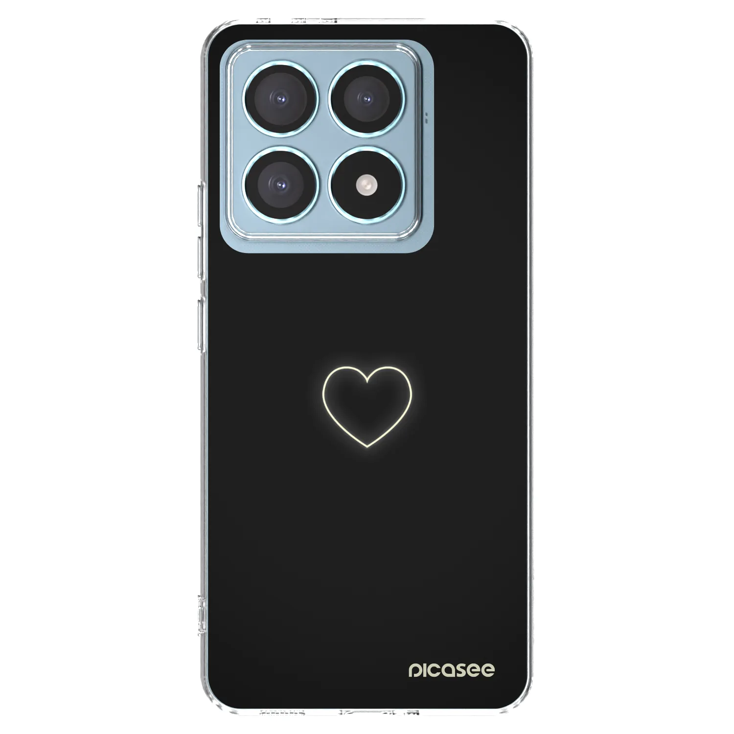 Picasee Xiaomi 14T Pro Hülle - Transparentes Silikon - Heart