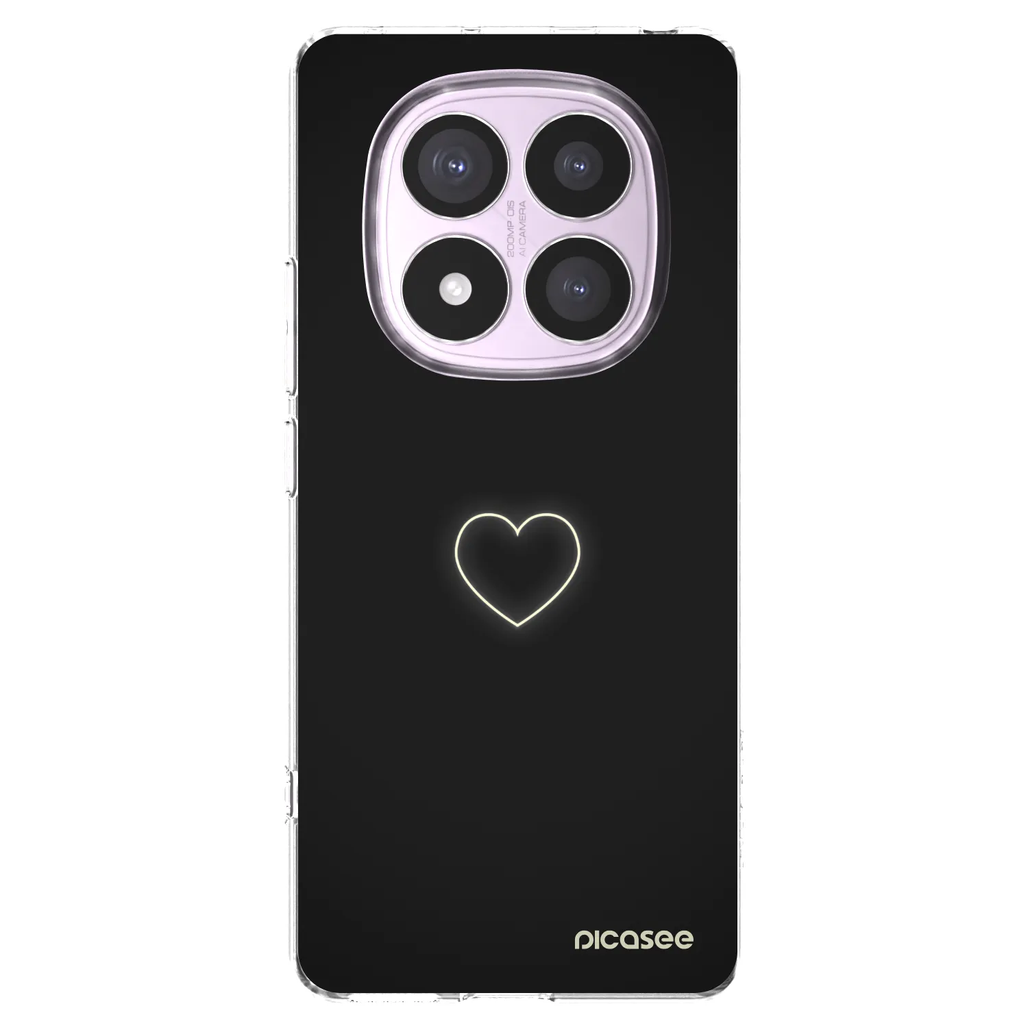 Picasee Xiaomi Redmi Note 14 Pro 5G Hülle - Transparentes Silikon - Heart