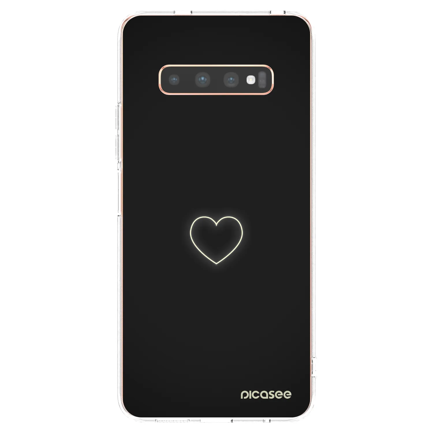 Picasee Samsung Galaxy S10 Plus G975 Hülle - Transparentes Silikon - Heart