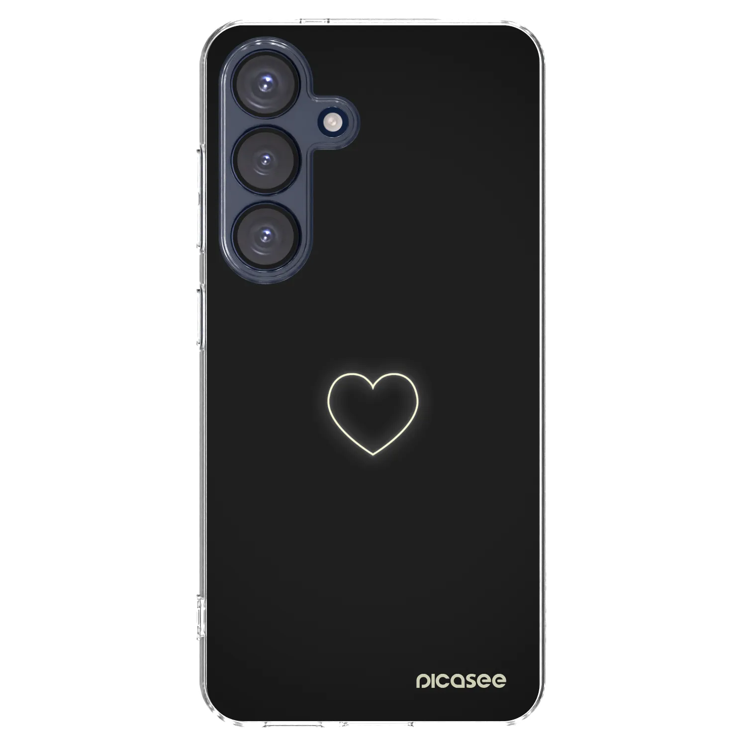 Picasee Samsung Galaxy S25 5G Hülle - Transparentes Silikon - Heart