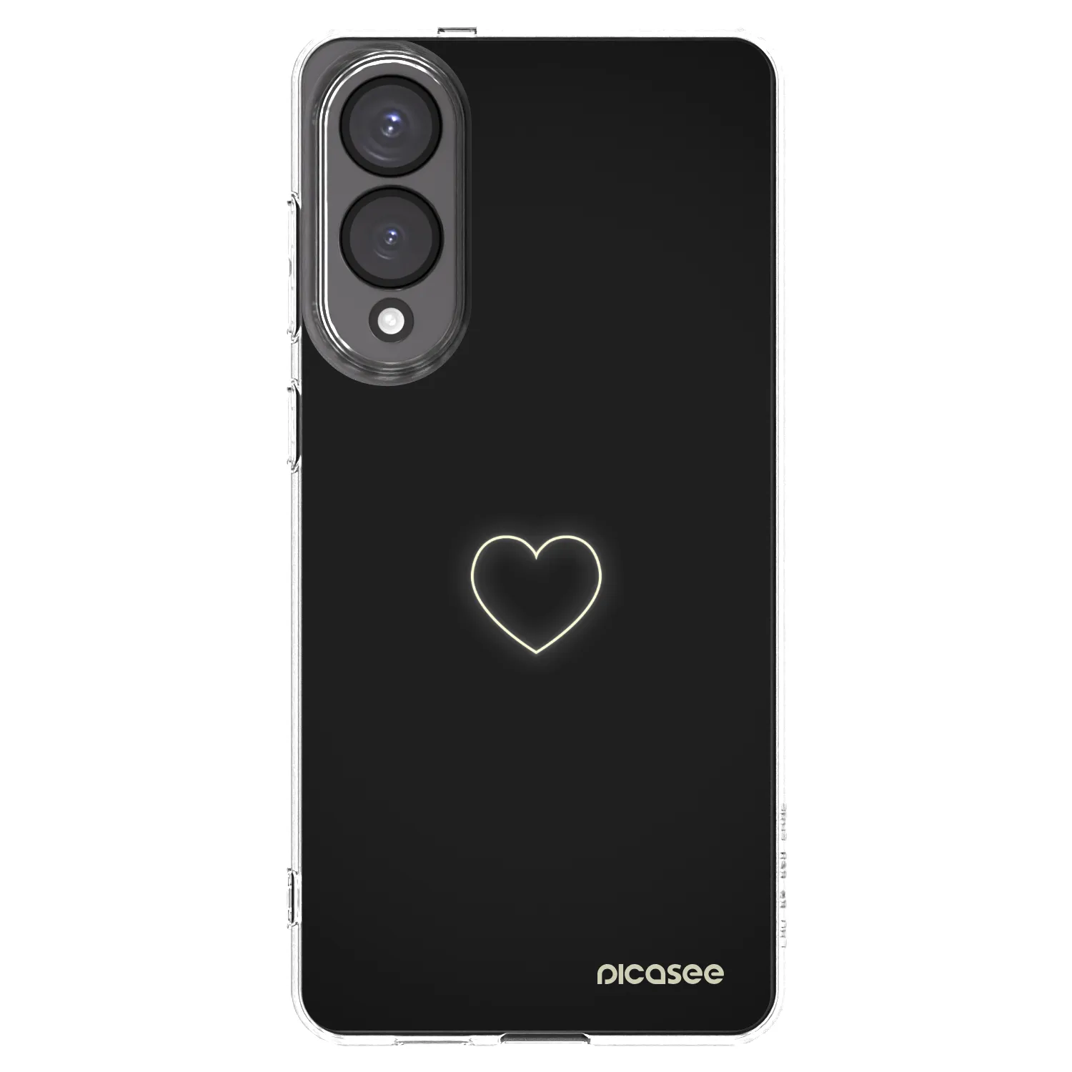 Picasee Samsung Galaxy S25 Edge 5G Hülle - Transparentes Silikon - Heart