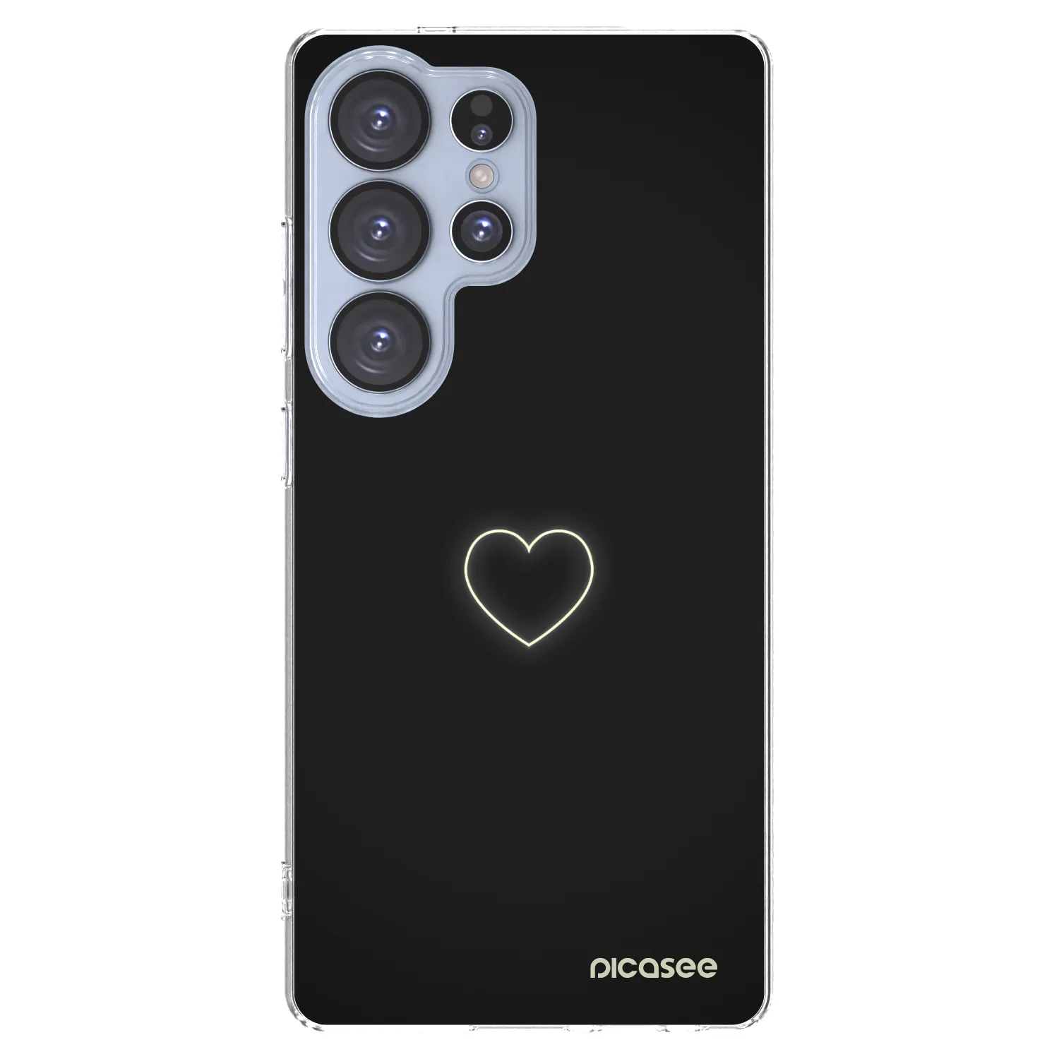 Picasee Samsung Galaxy S25 Ultra 5G Hülle - Transparentes Silikon - Heart