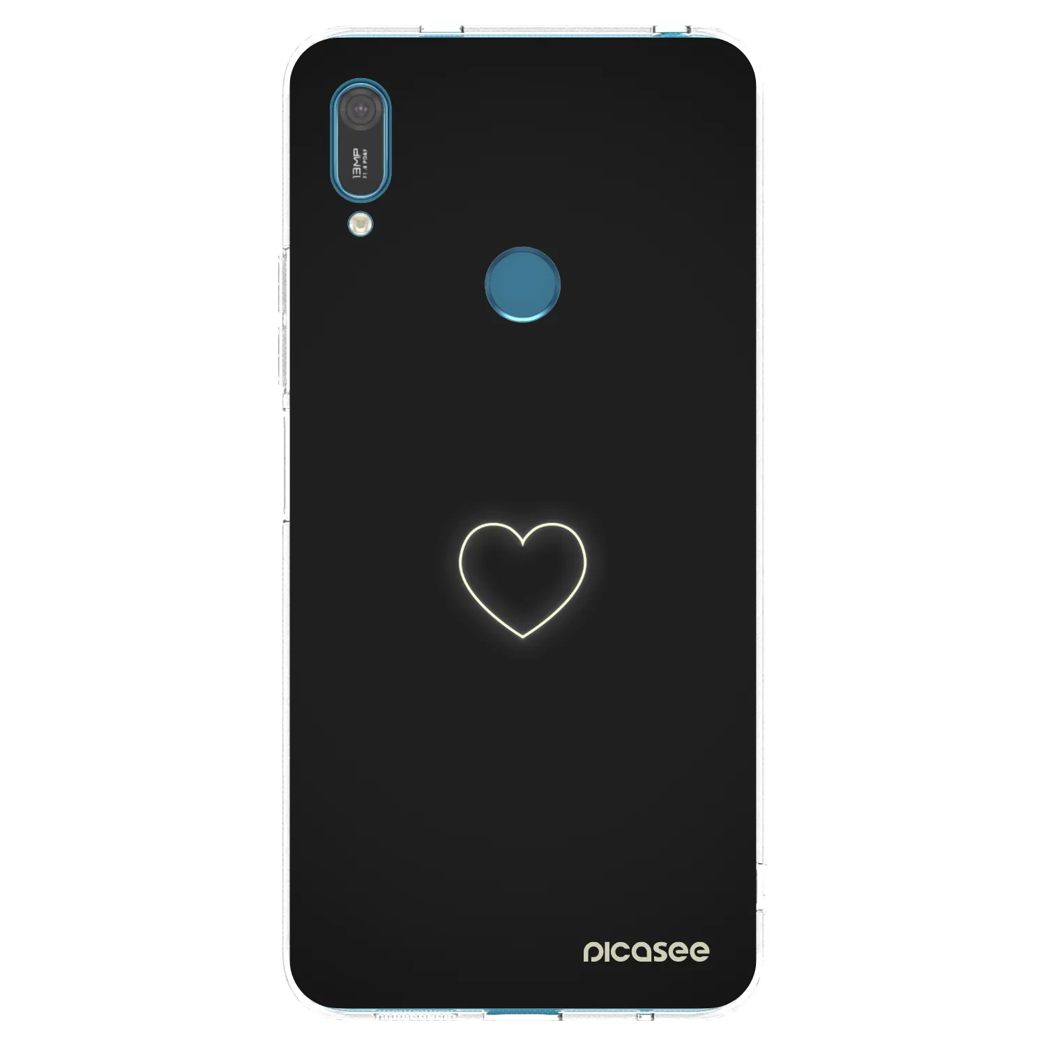 Picasee Huawei Y7 2019 Hülle - Transparentes Silikon - Heart