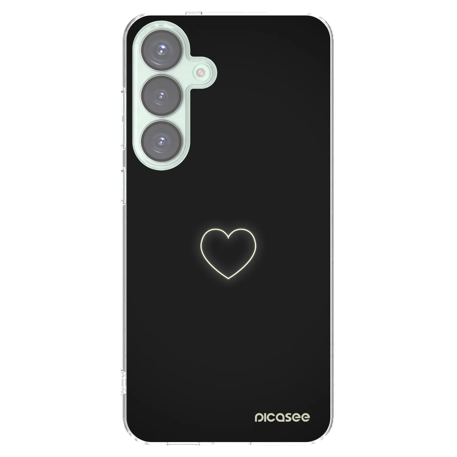 Picasee Samsung Galaxy S25+ 5G Hülle - Transparentes Silikon - Heart