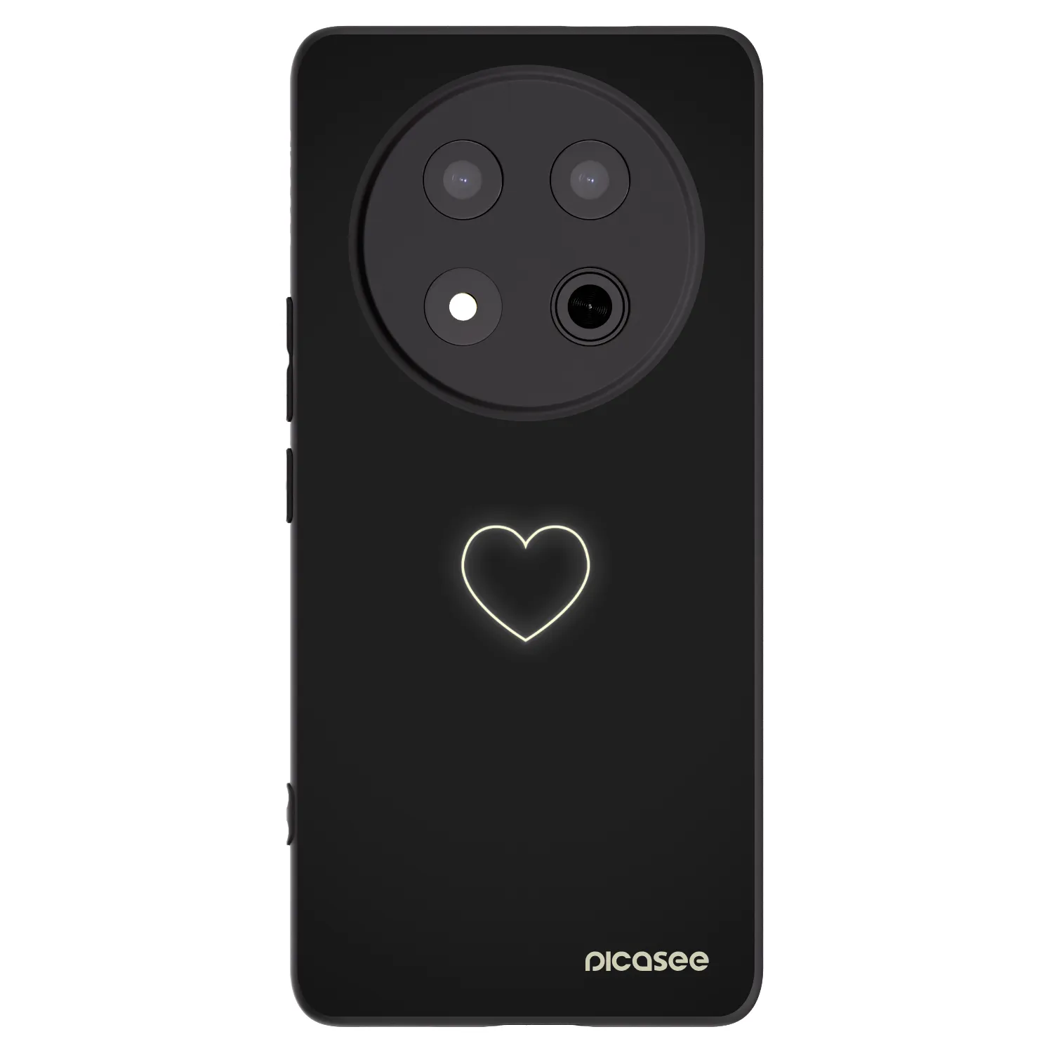 Picasee Honor Magic7 Lite 5G Hülle - Schwarzes Silikon - Heart