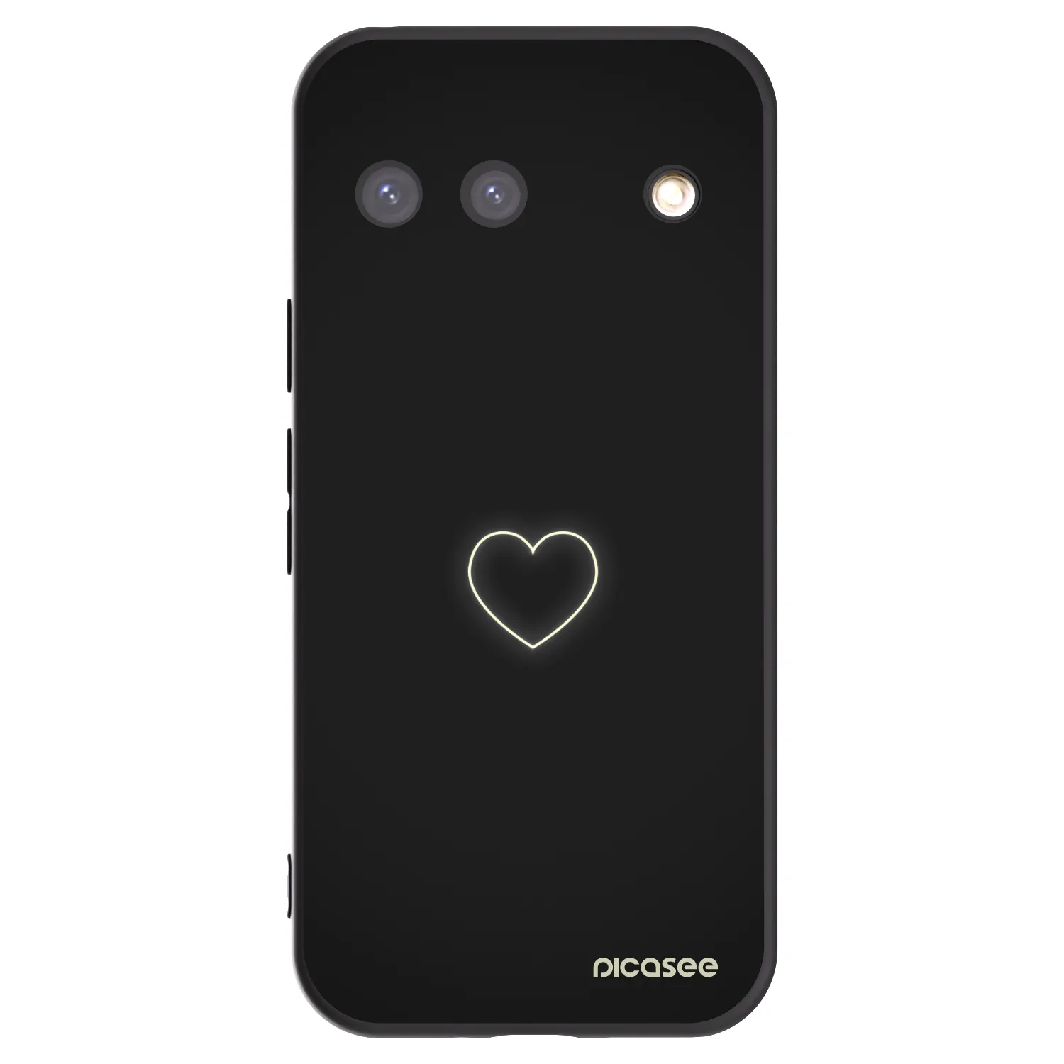 Picasee Google Pixel 9 Hülle - Schwarzes Silikon - Heart