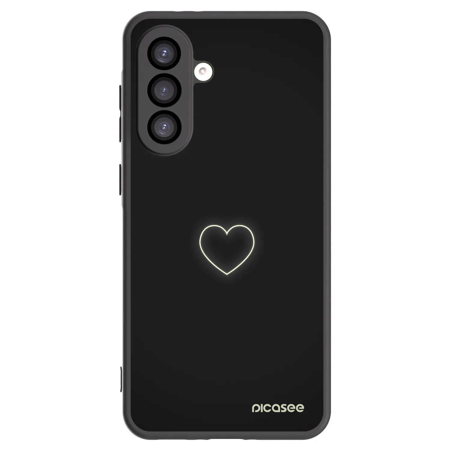 Picasee Samsung Galaxy A26 5G A266B Hülle - Schwarzes Silikon - Heart