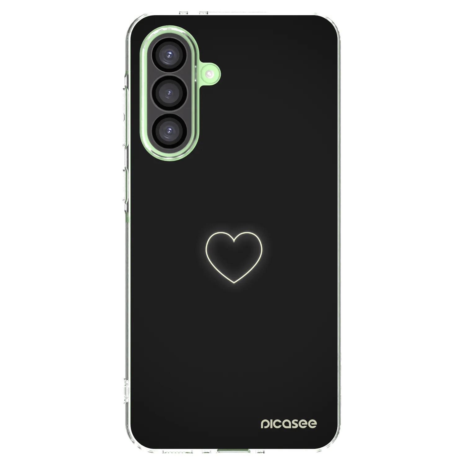 Picasee Samsung Galaxy A26 5G A266B Hülle - Transparentes Silikon - Heart